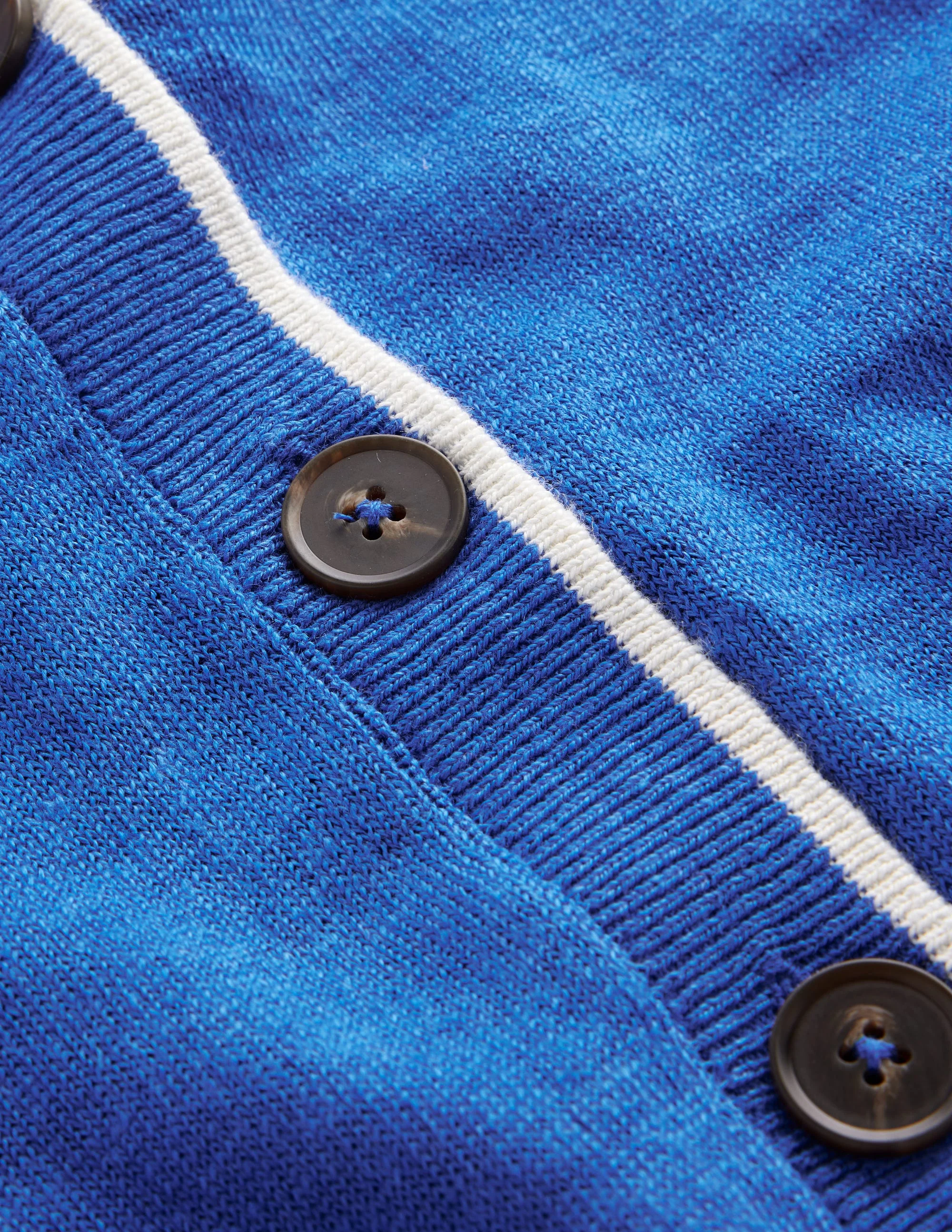 Maggie Leinenjacke mit V-Ausschnitt-Marineblau - Image 9