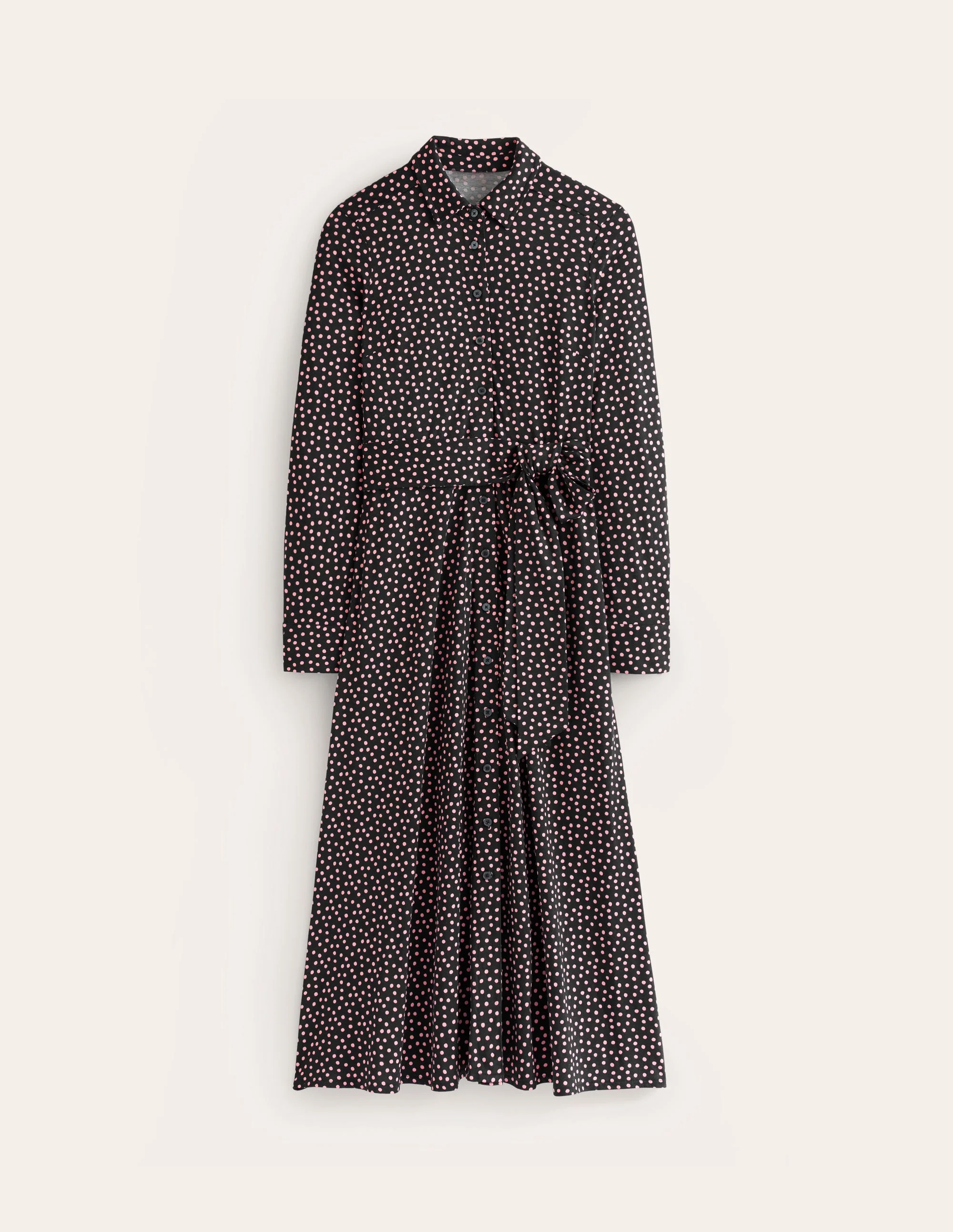 Marcia Jersey-Hemdblusenkleid-Black - Image 5