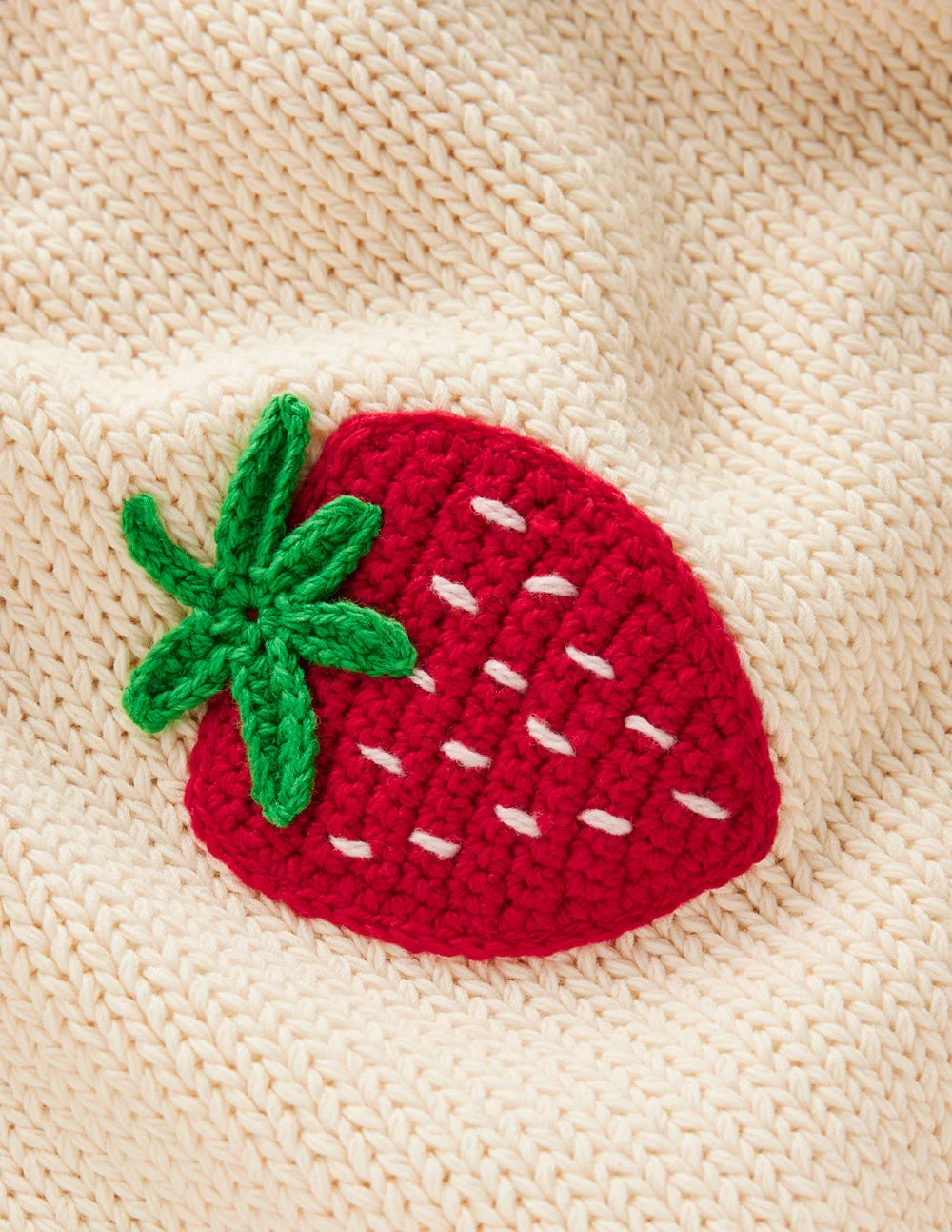 Margot T-Shirt mit Puffärmeln-Warmes Naturweiß Erdbeere - Image 9