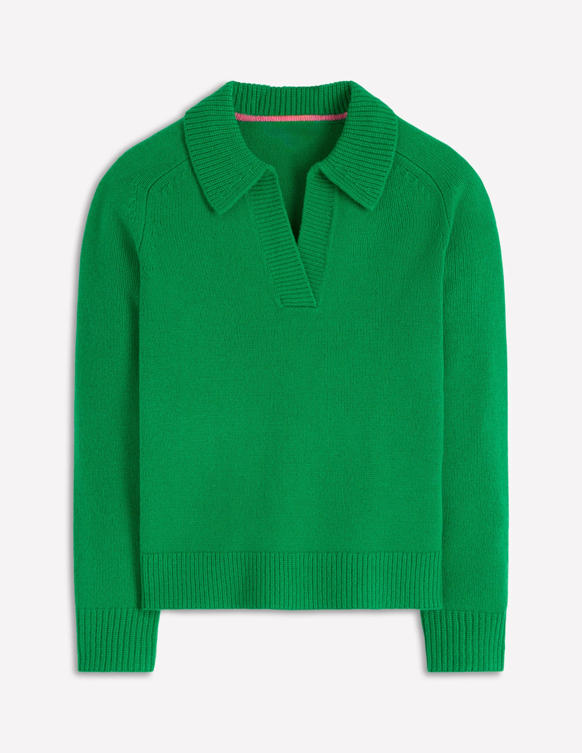 Marion Henley-Pullover aus Merinowolle-Grünes Tamburin - Image 7