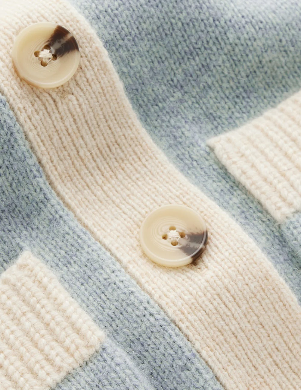 Marion Strickjacke aus Merinowolle-Schneevogel-Blau, Marineblau - Image 7