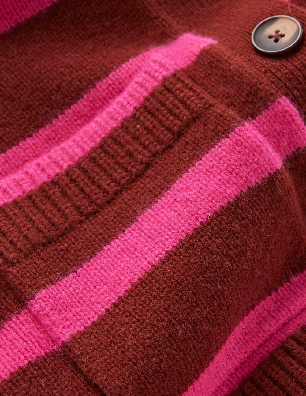 Marion Strickjacke aus Merinowolle-Umbra, Brillantpink - Image 7