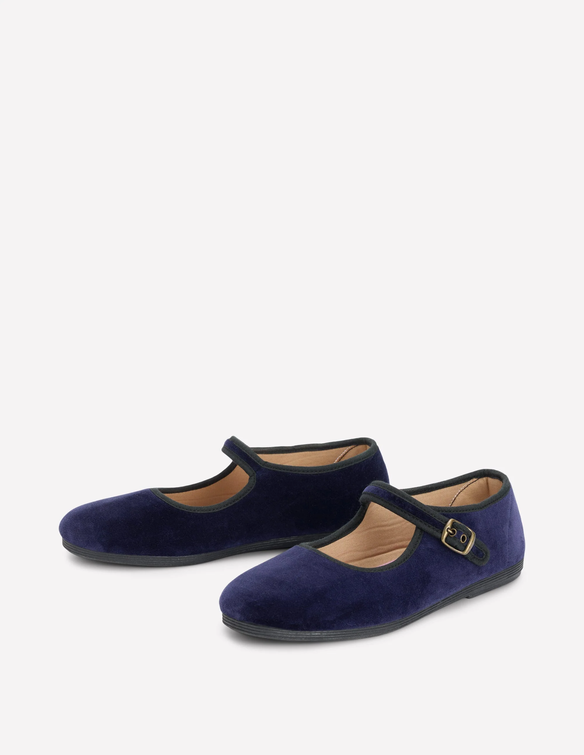 Mary Janes aus dehnbarem Material-Navy Samt - Image 3