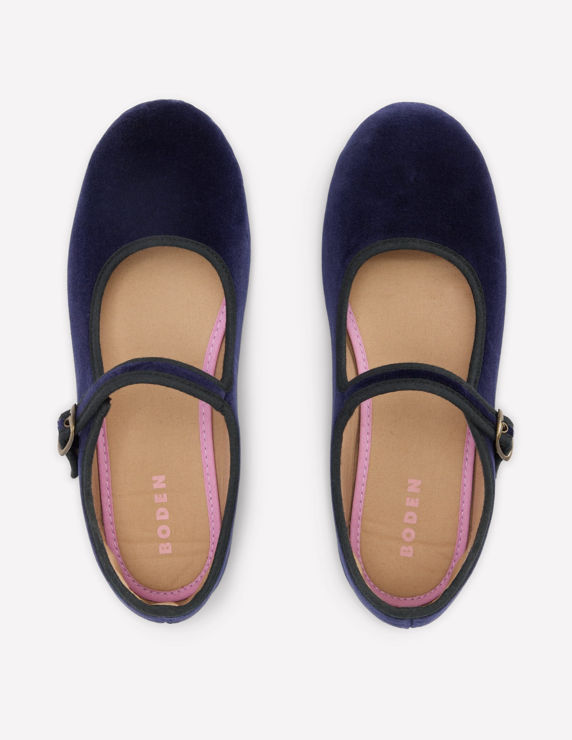 Mary Janes aus dehnbarem Material-Navy Samt - Image 5