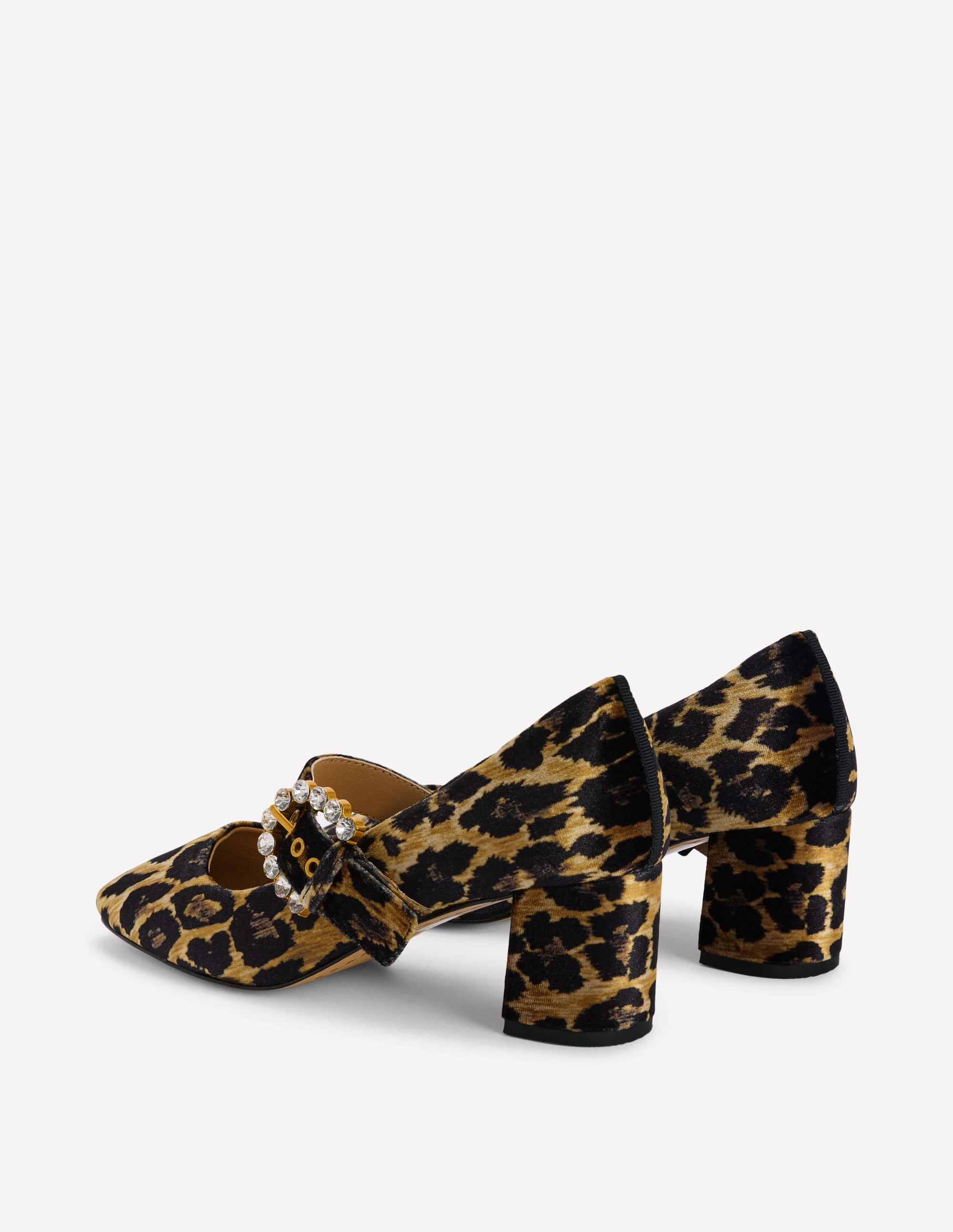 Mary Janes mit Absatz und Schnalle-Mohair, Leopardenmuster - Image 7