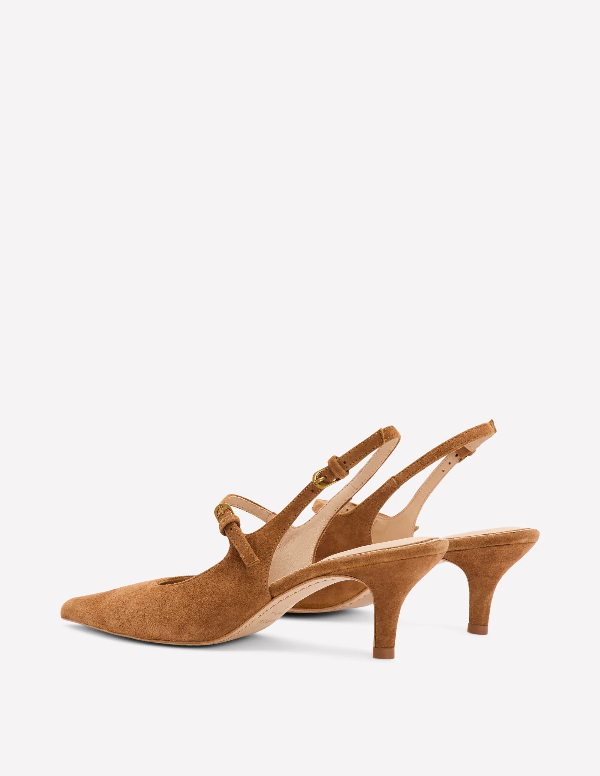 Mary Janes mit Slingback-Absatz-Hellbraun - Image 4