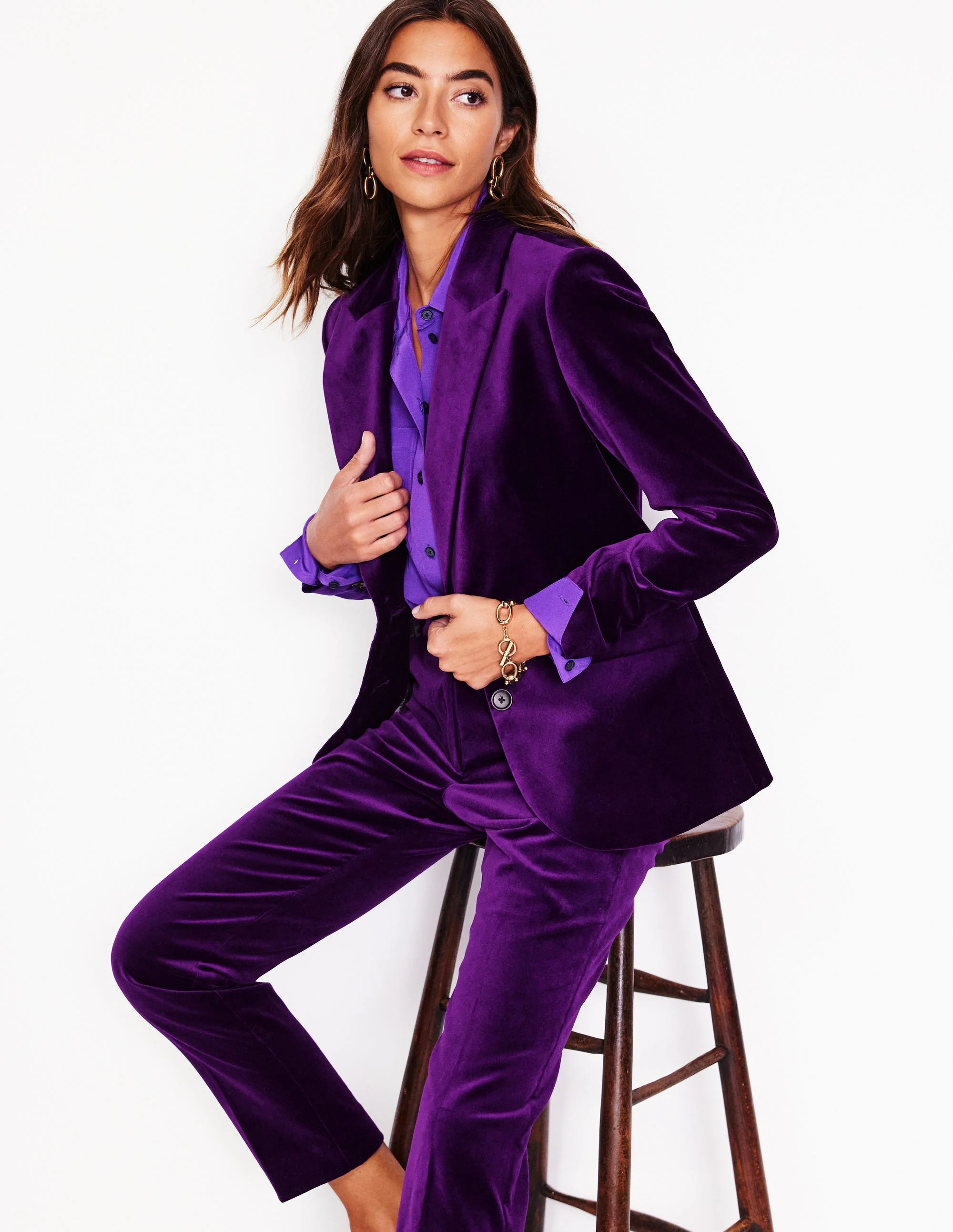 Marylebone Blazer aus Samt-Black - Image 4