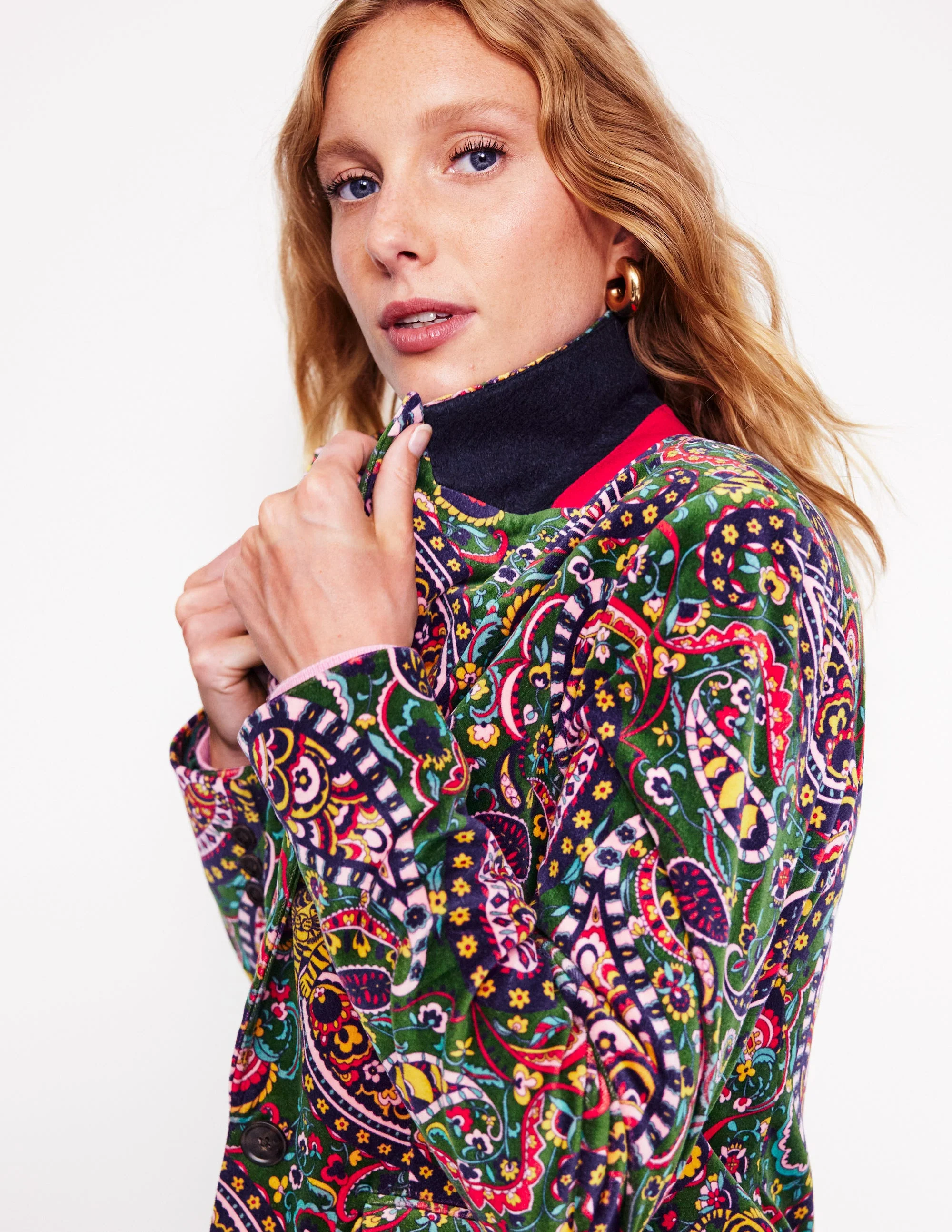 Marylebone Blazer aus Samt-Tiger Blume - Image 4