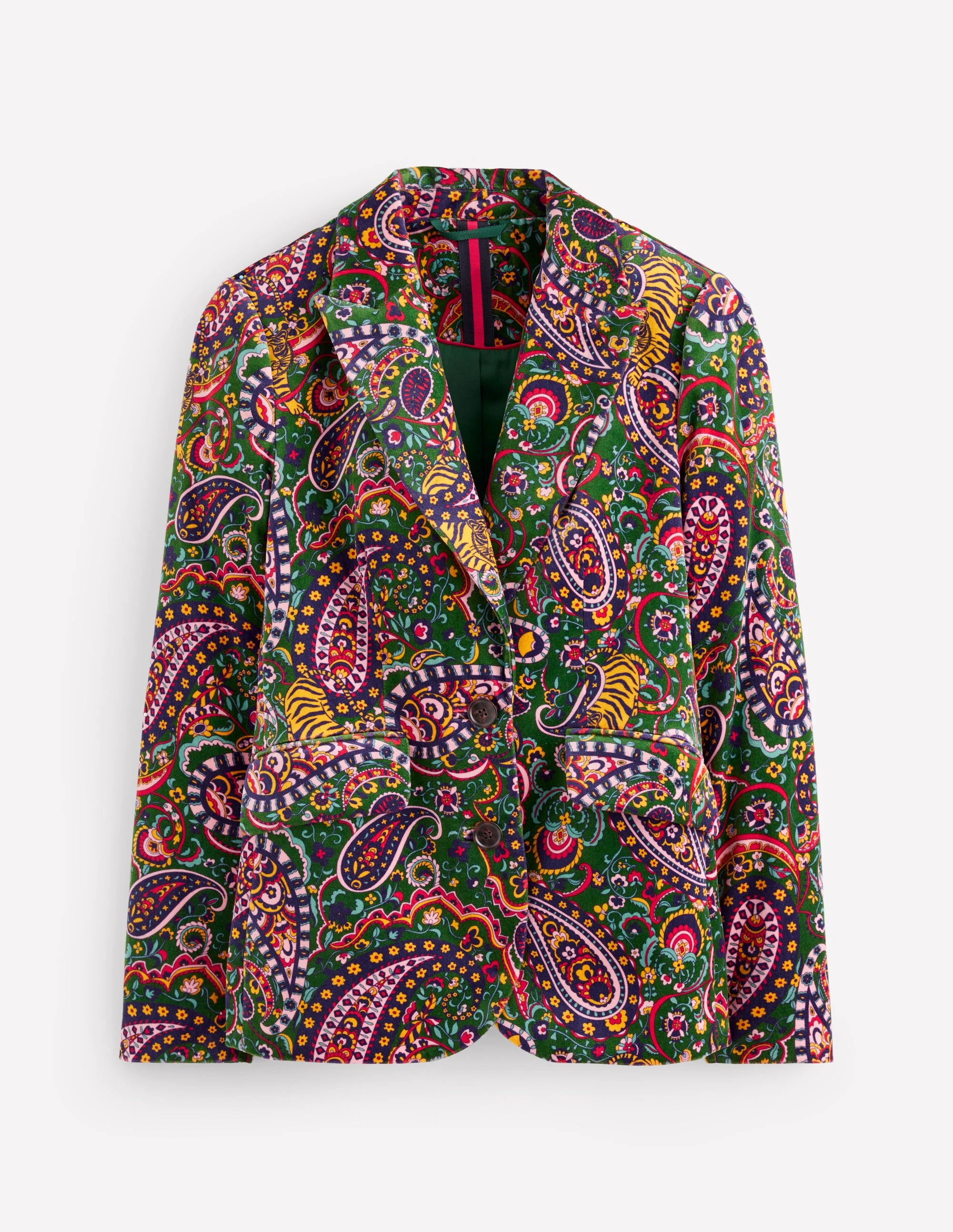Marylebone Blazer aus Samt-Tiger Blume - Image 7