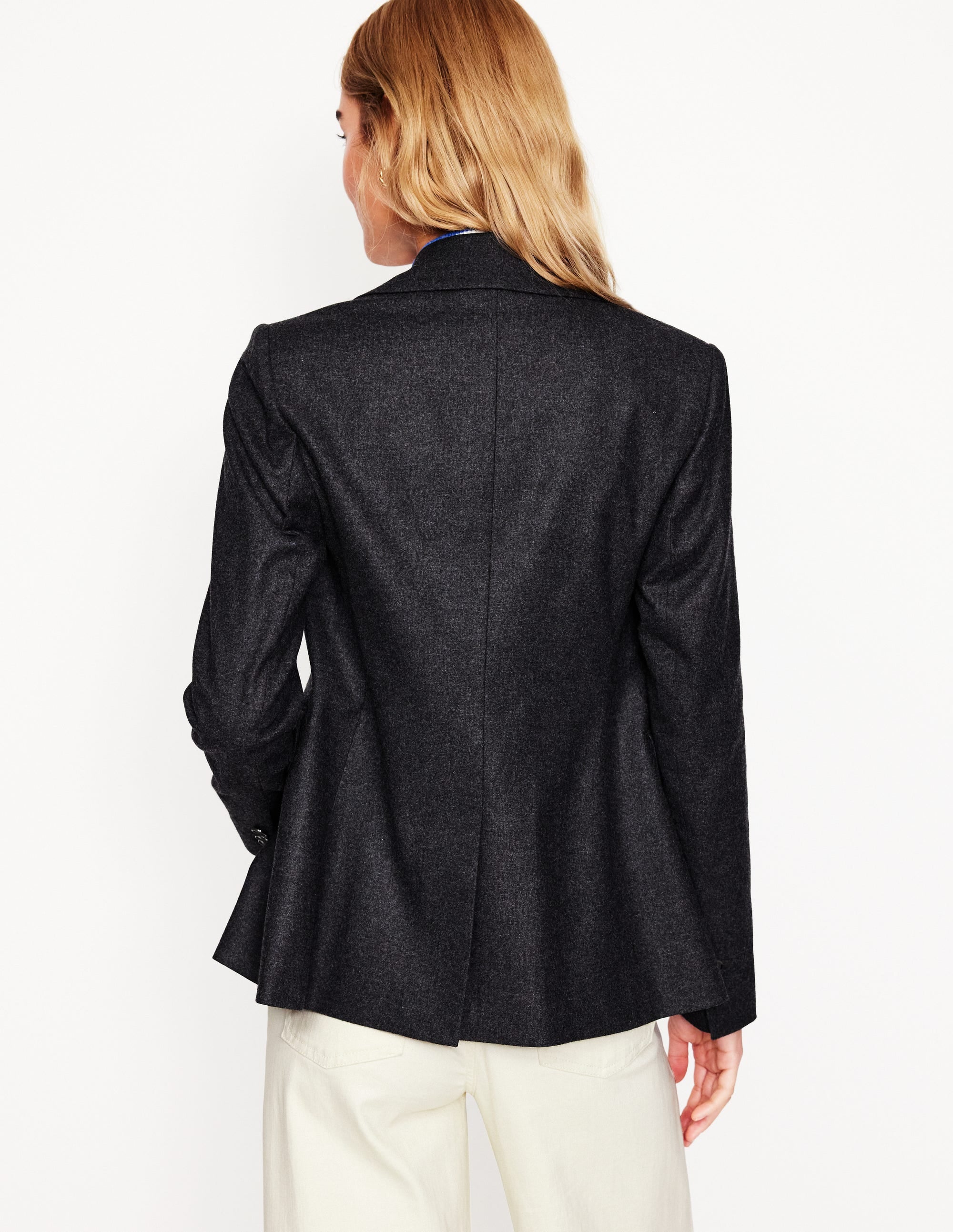Marylebone Blazer aus Wollmischgewebe-Anthrazit Meliert - Image 4