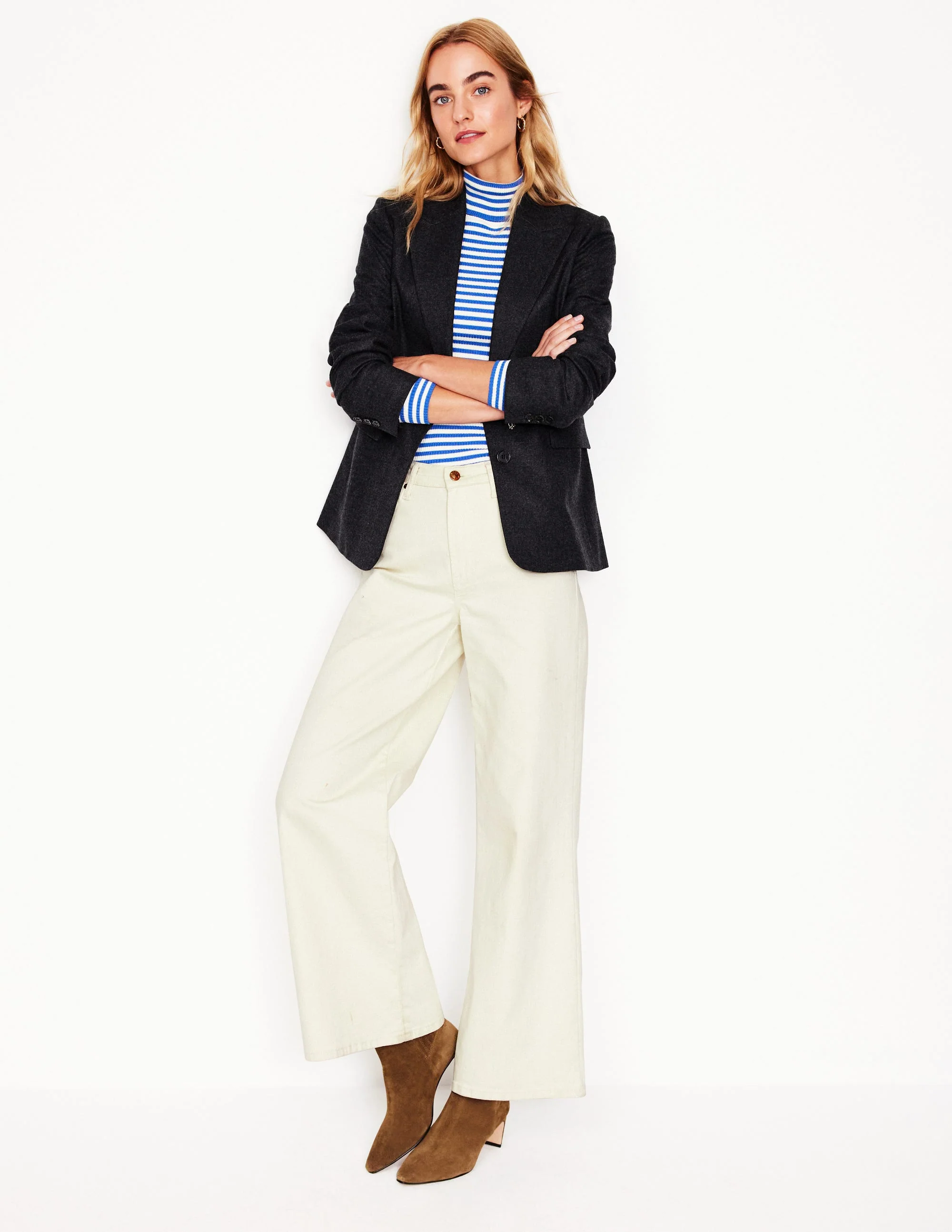 Marylebone Blazer aus Wollmischgewebe-Anthrazit Meliert - Image 5