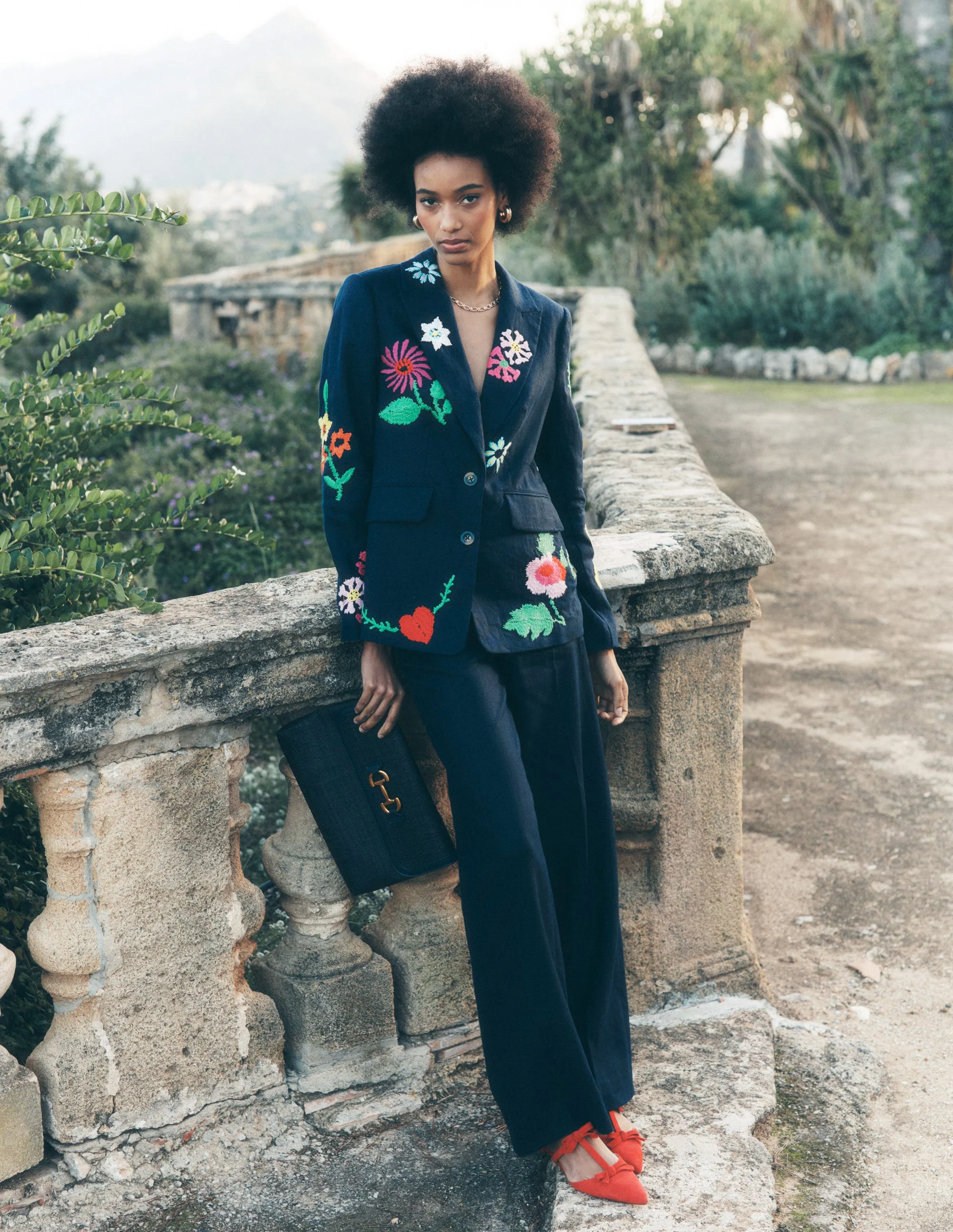 Marylebone Blazer-Navy, Stickerei - Image 2