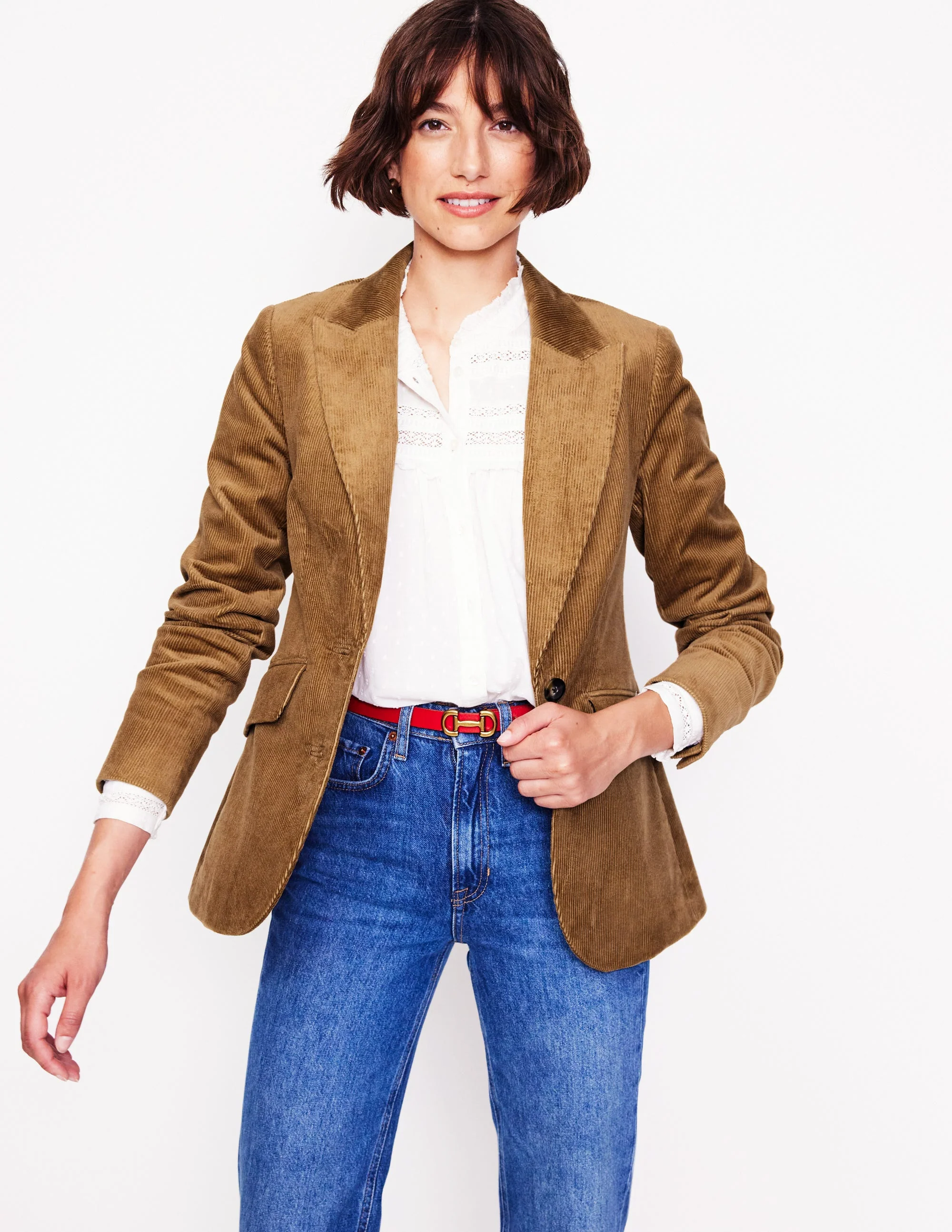 Marylebone Cord-Blazer-Kamelbraun - Image 2