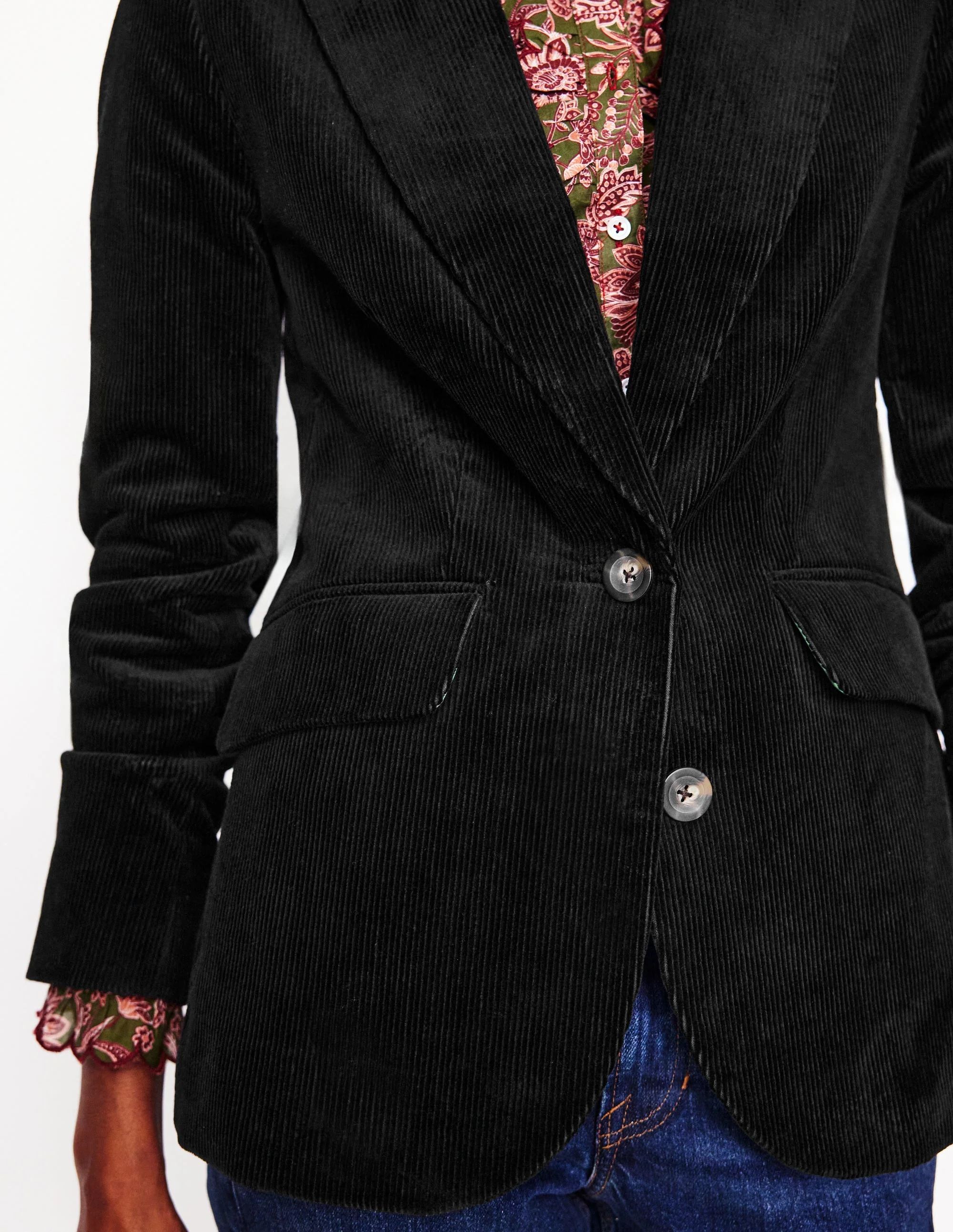 Marylebone Cord-Blazer-Schwarz - Image 2