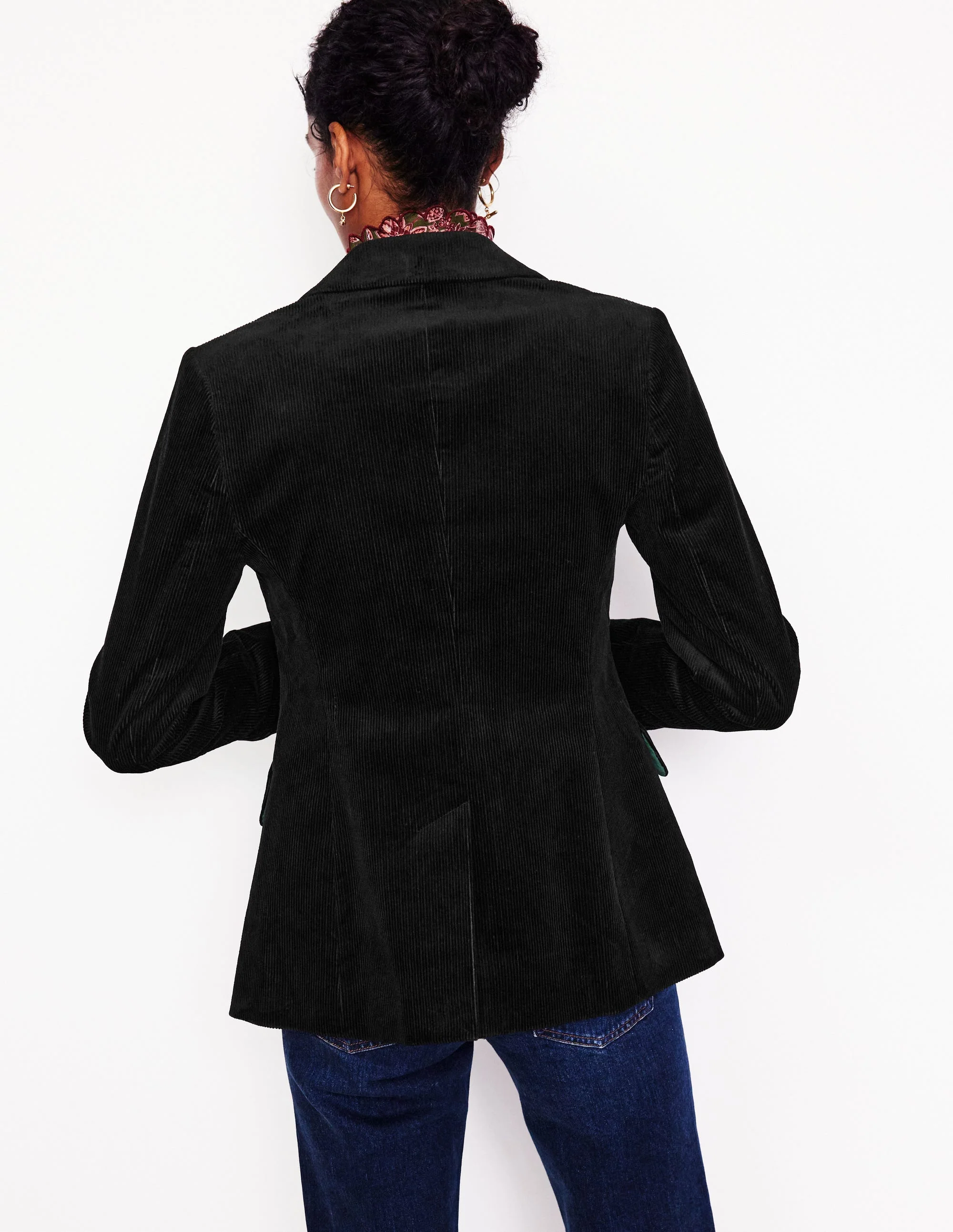 Marylebone Cord-Blazer-Schwarz - Image 3