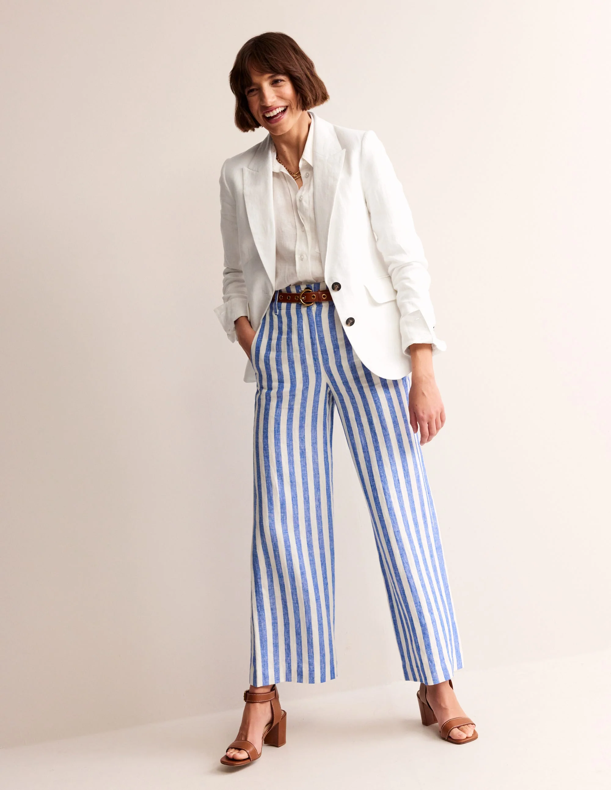 Marylebone Leinenblazer-Weiß - Image 5