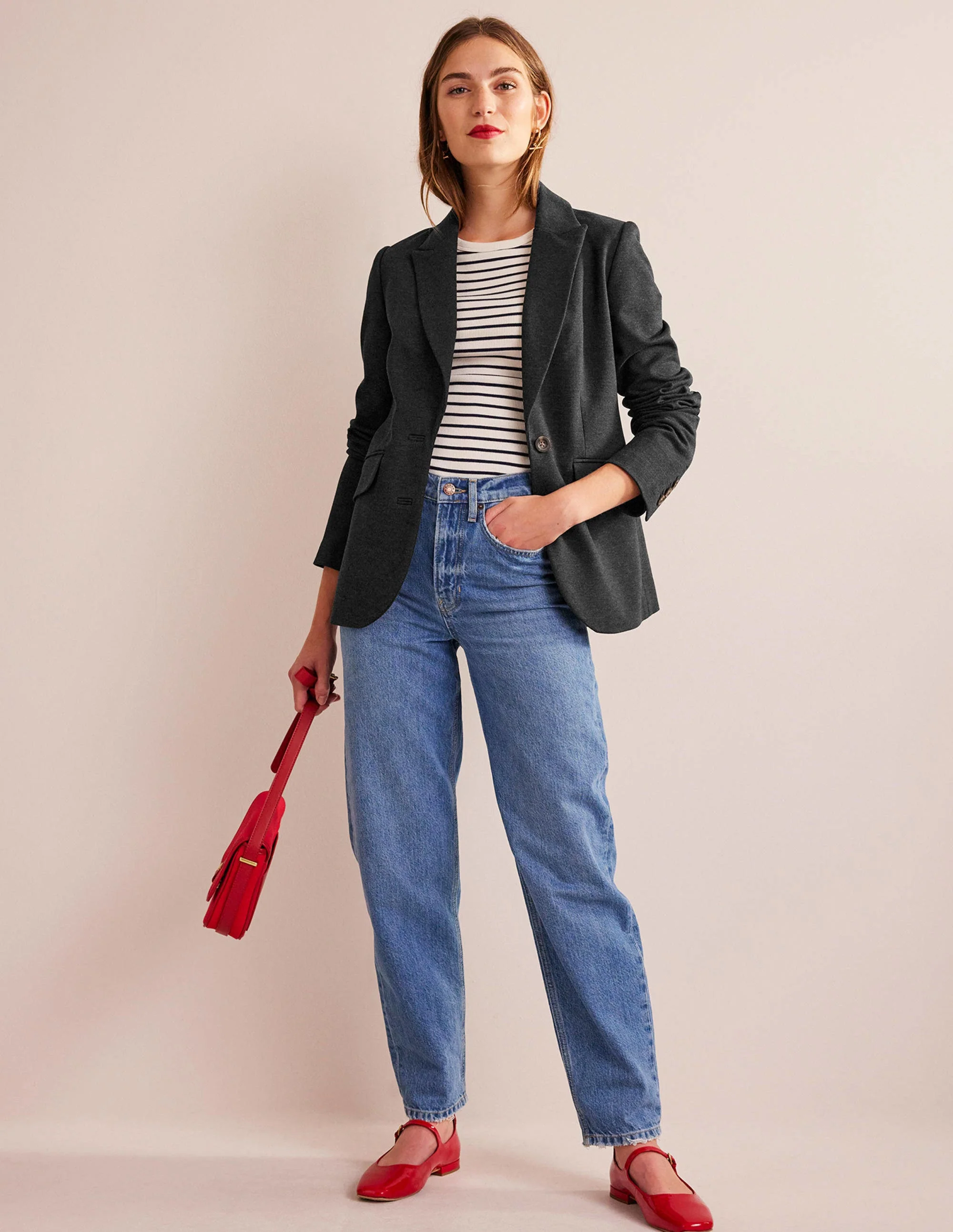 Marylebone Ponte-Blazer-Anthrazit Meliert - Image 4
