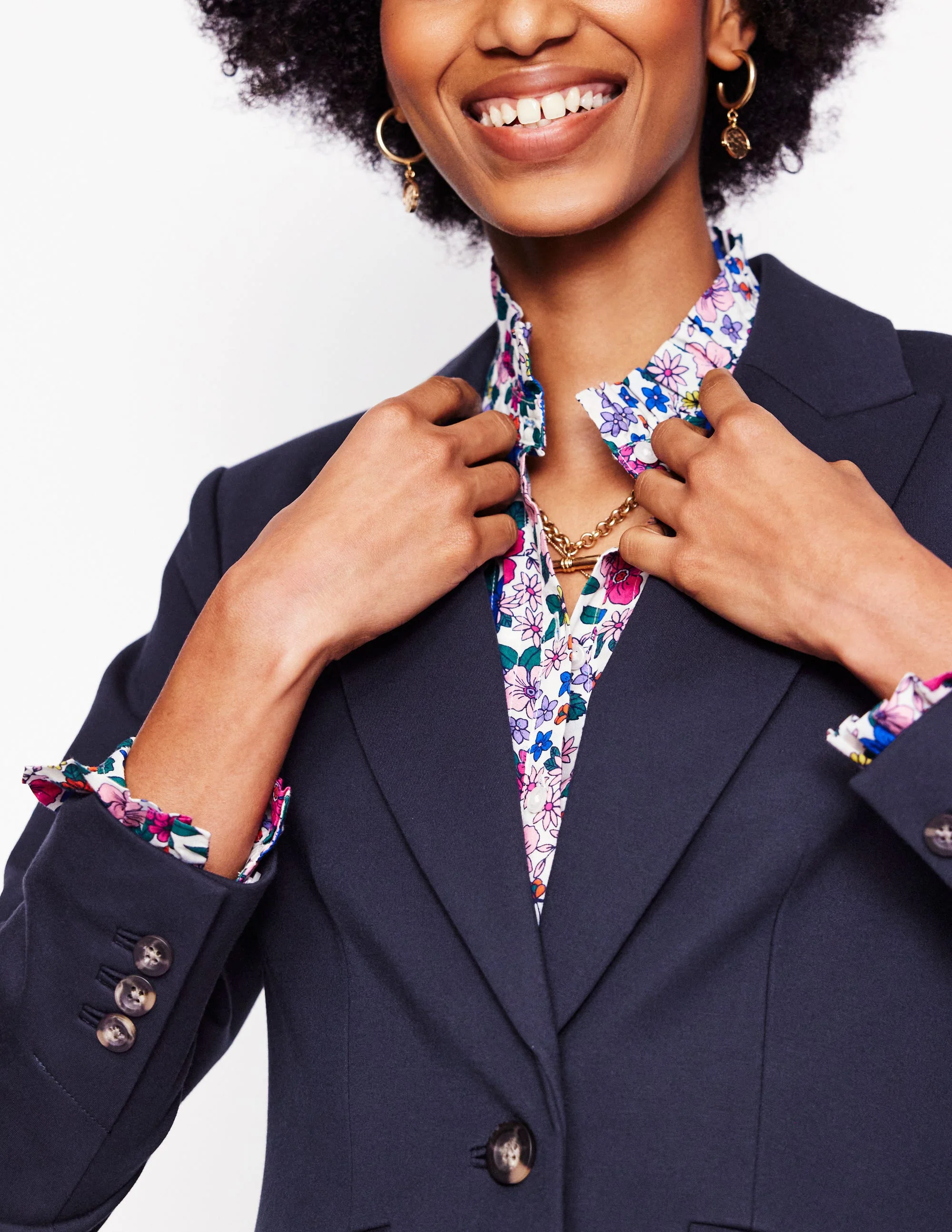 Marylebone Ponte-Blazer-Aqua Marine Marl - Image 4