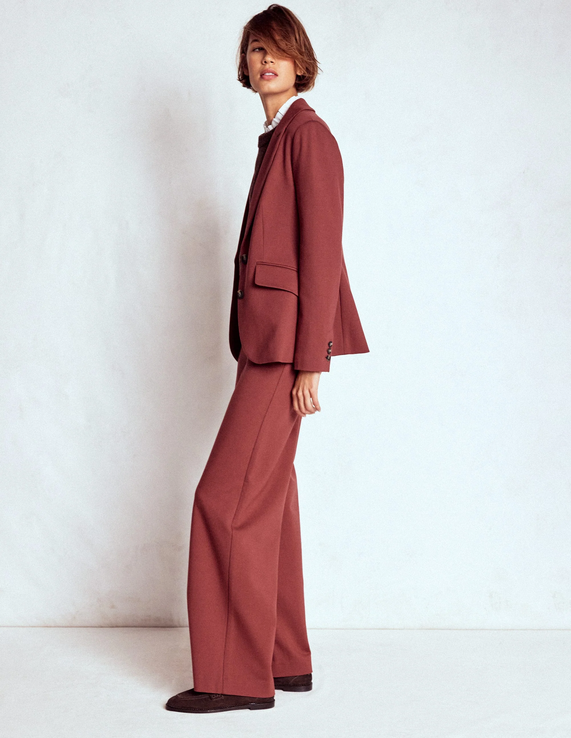 Marylebone Ponte-Blazer-Kastanie - Image 4