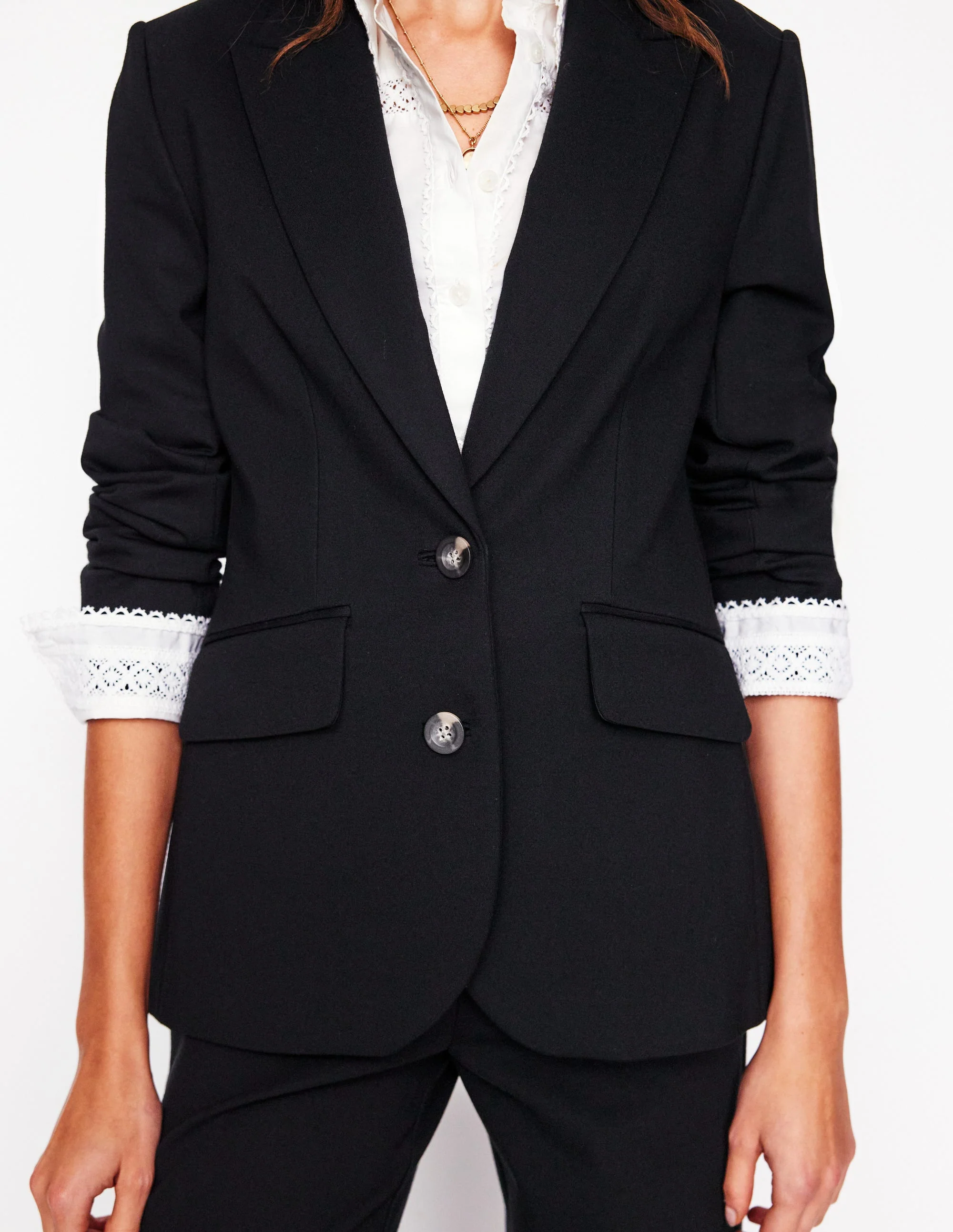 Marylebone Ponte-Blazer-Schwarz - Image 2