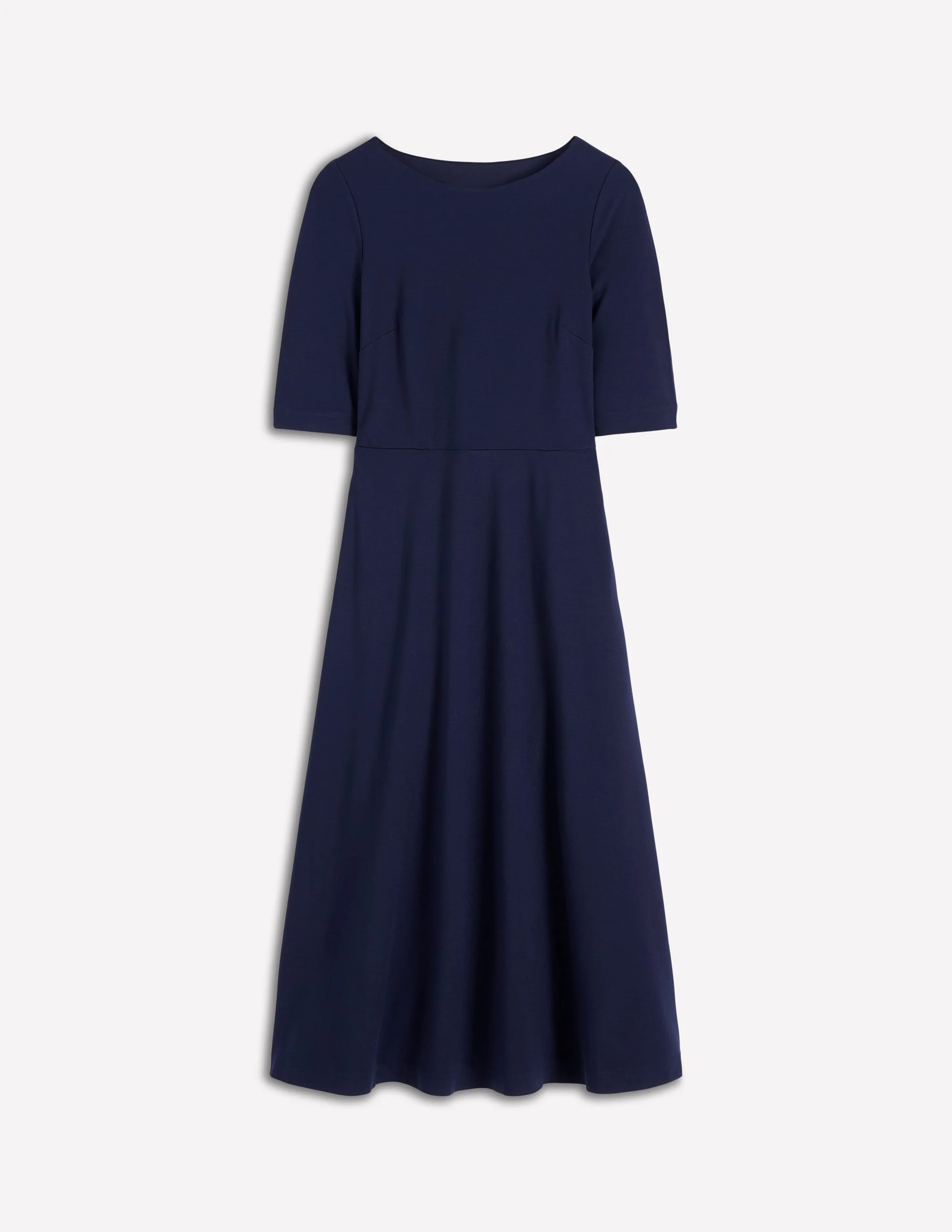Mathilde Ponte-Kleid mit Bindegürtel-Marineblau - Image 7