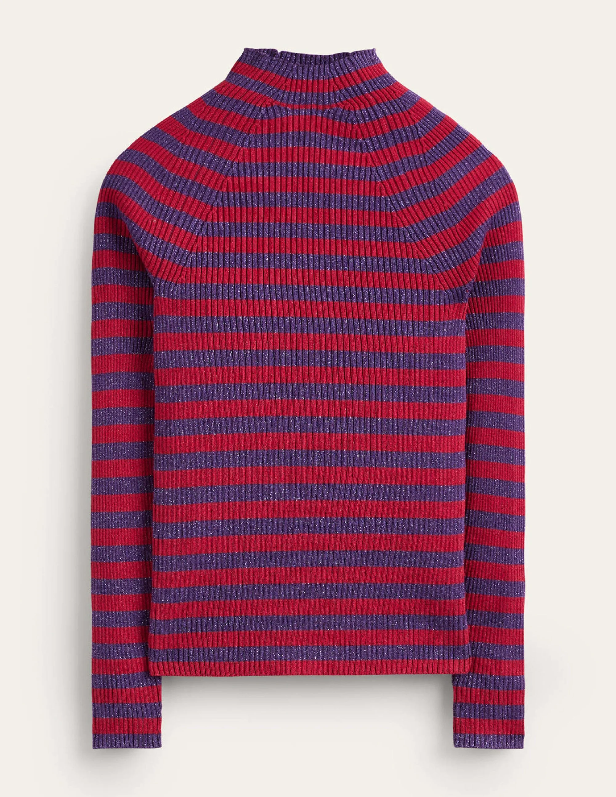 Matilda Glitzer-Pullover-Sattes Violett und Dunkelrot - Image 5