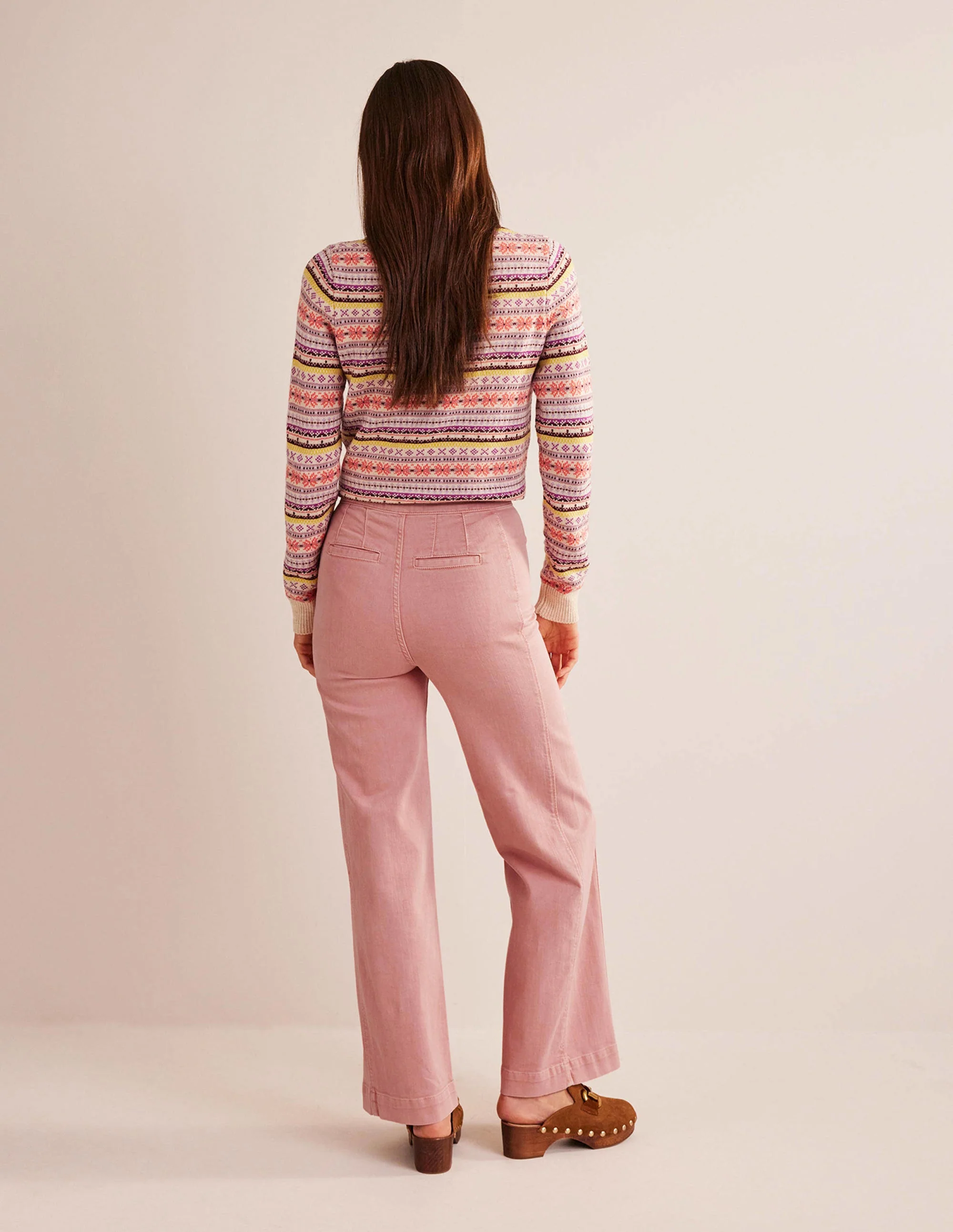 Matrosenhose mit weitem Bein-Pink - Image 7