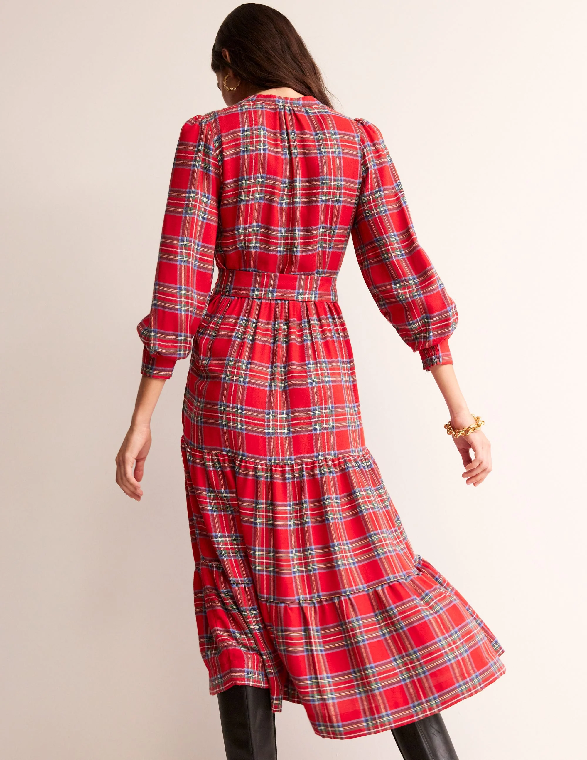 Maxikleid mit Schottenmuster-Kariert - Image 3
