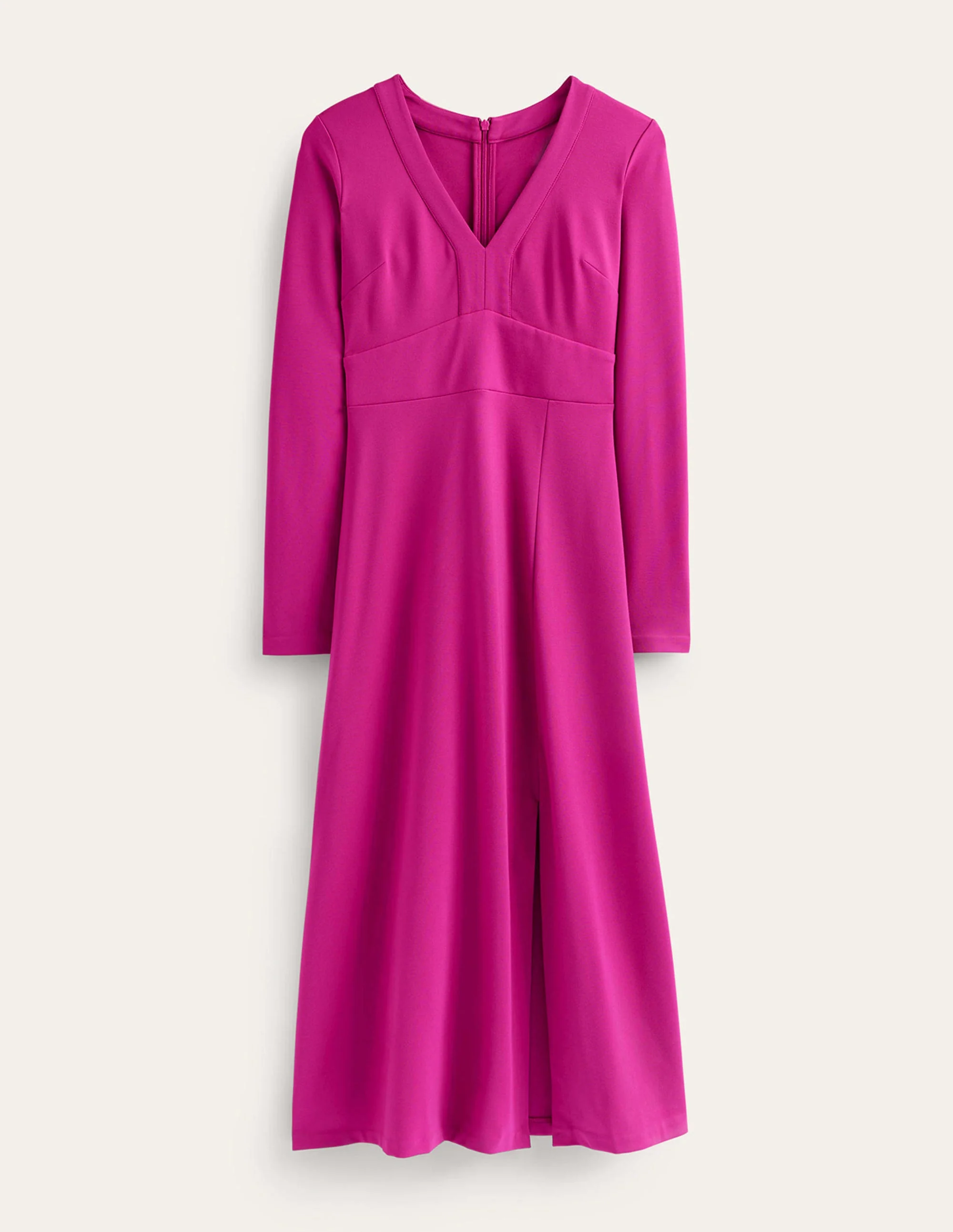 Maxikleid mit V-Ausschnitt-Pflaumenfarben - Image 5
