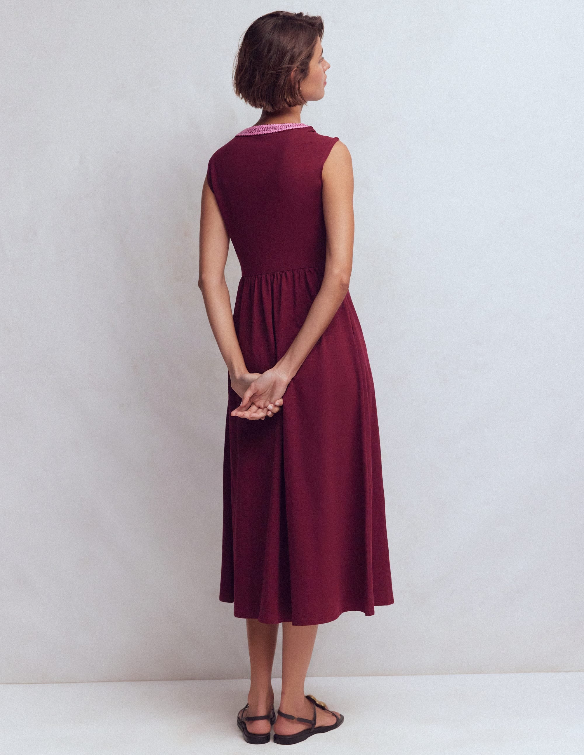 May Jersey-Midikleid-Dunkelviolett - Image 4