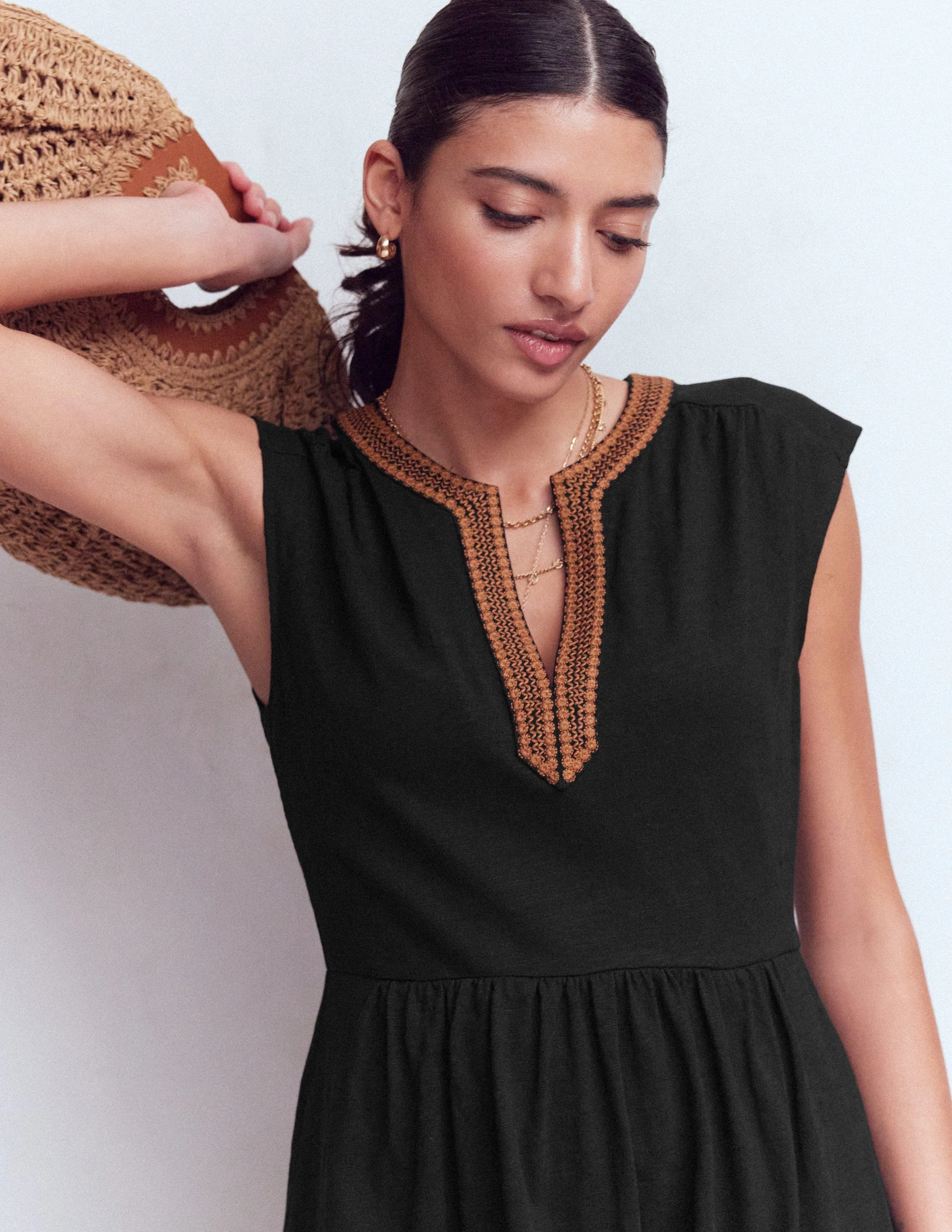 May Jersey-Midikleid-Schwarz - Image 2
