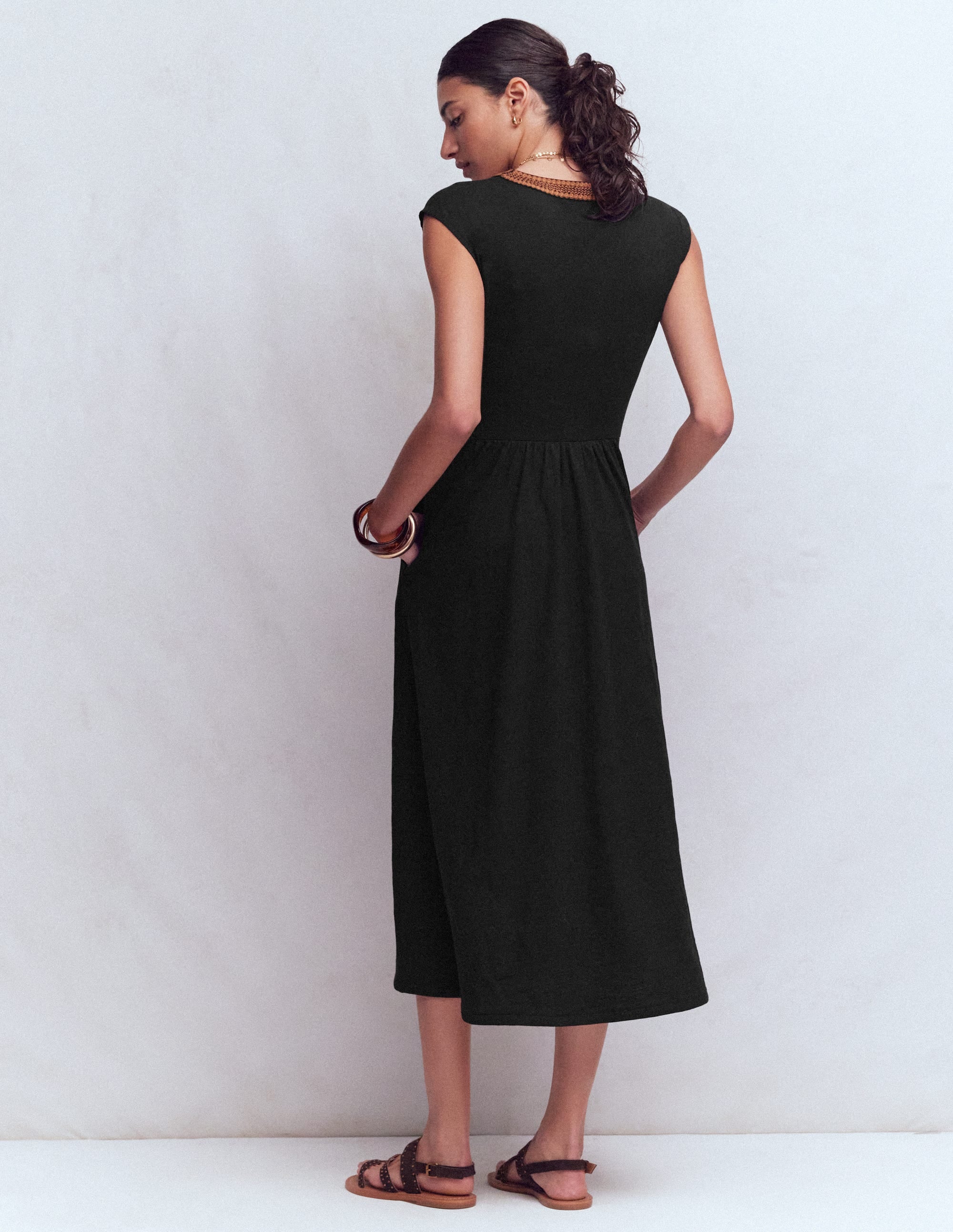 May Jersey-Midikleid-Schwarz - Image 3