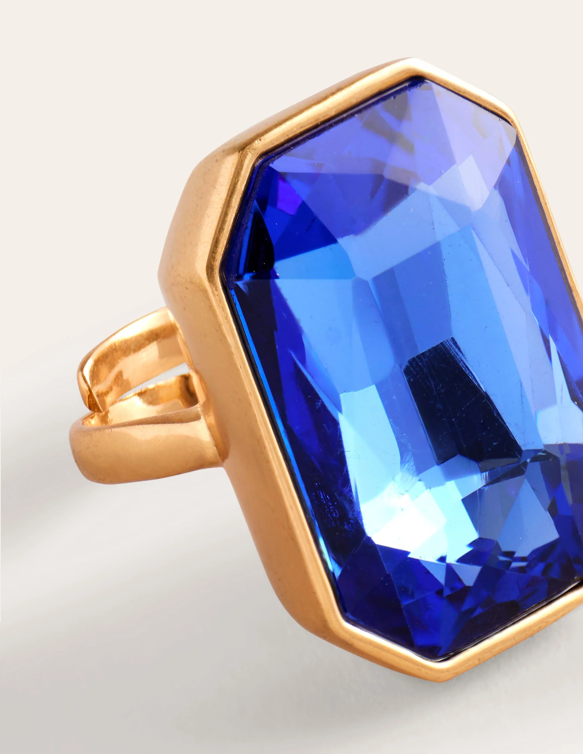 Mega-Cluster-Ring mit Schmucksteinen-Blau - Image 3