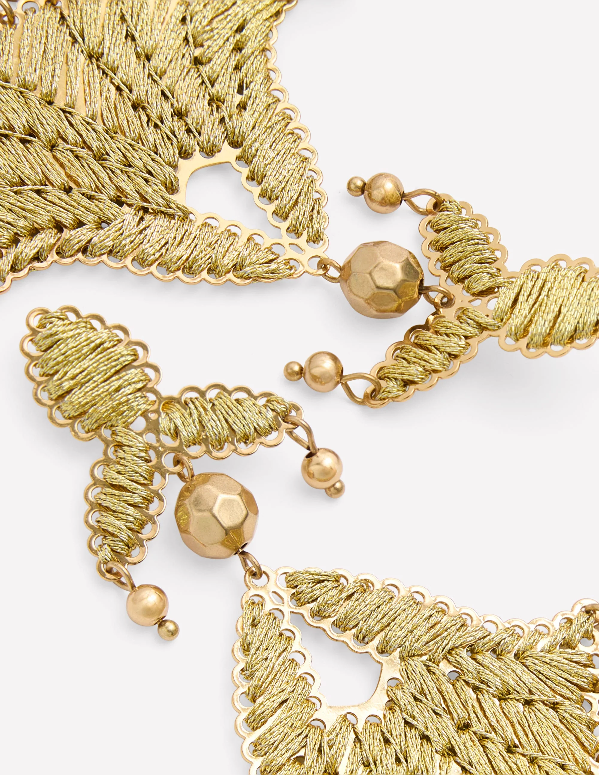 Mega-Ohrringe mit Motiv-Goldfarbe - Image 3