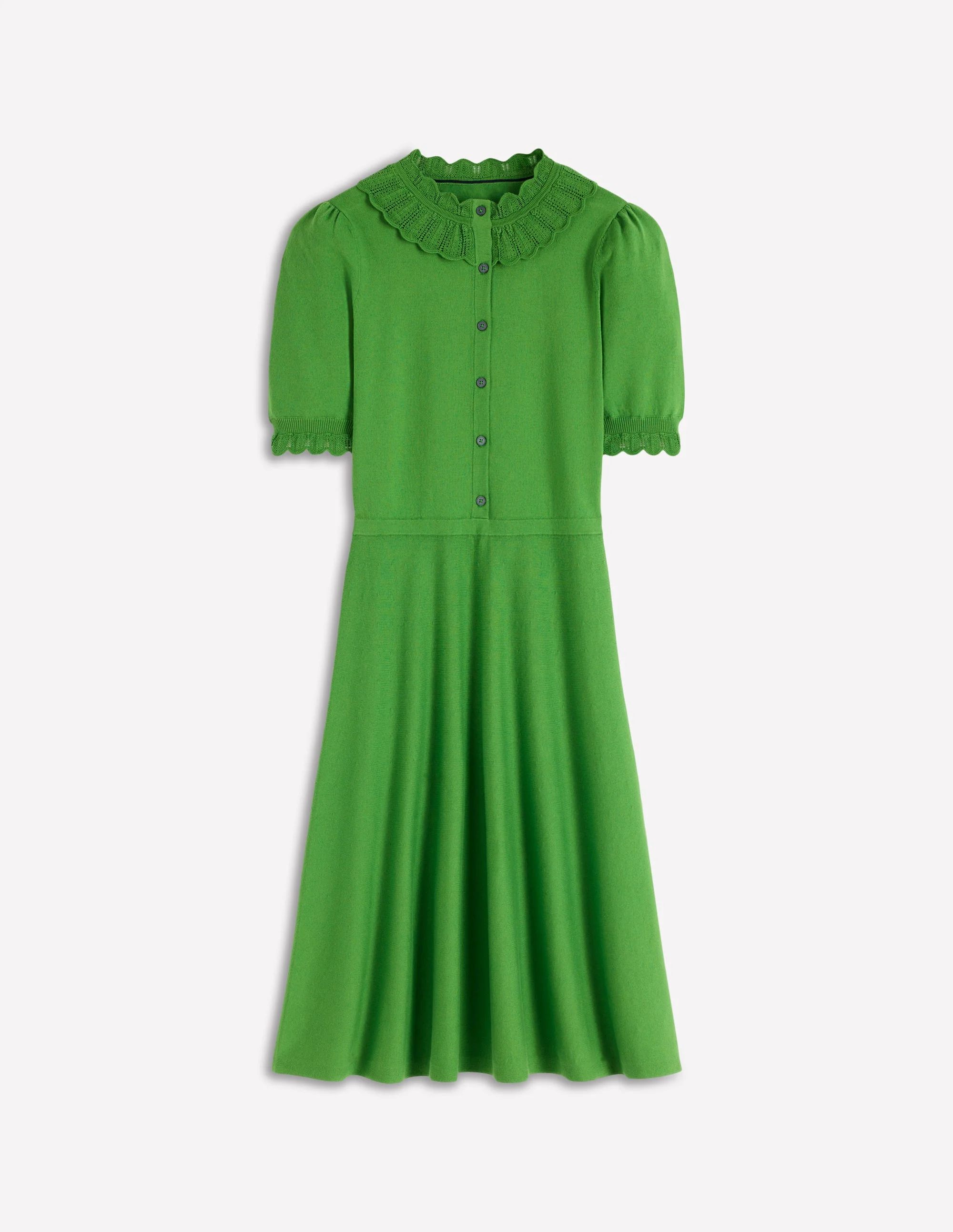 Melina Strickkleid mit Rüschen-Paradiesgrün - Image 7