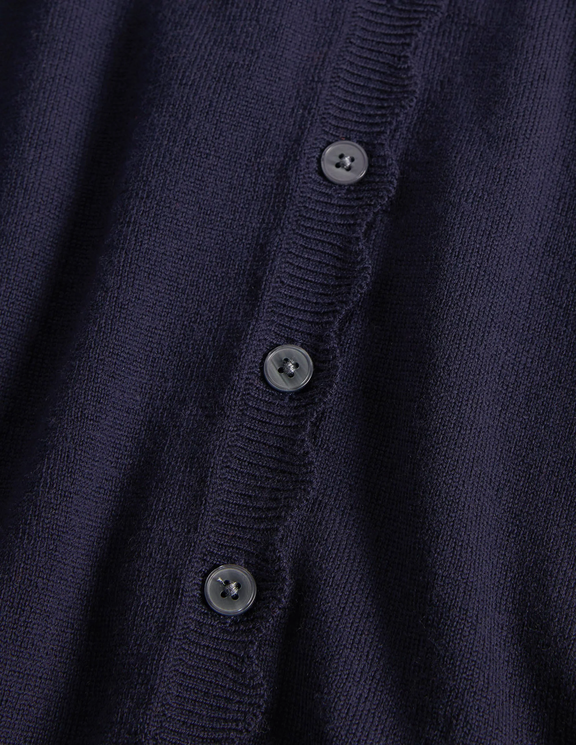 Merinocardigan mit Muschelborte-Marineblau - Image 6