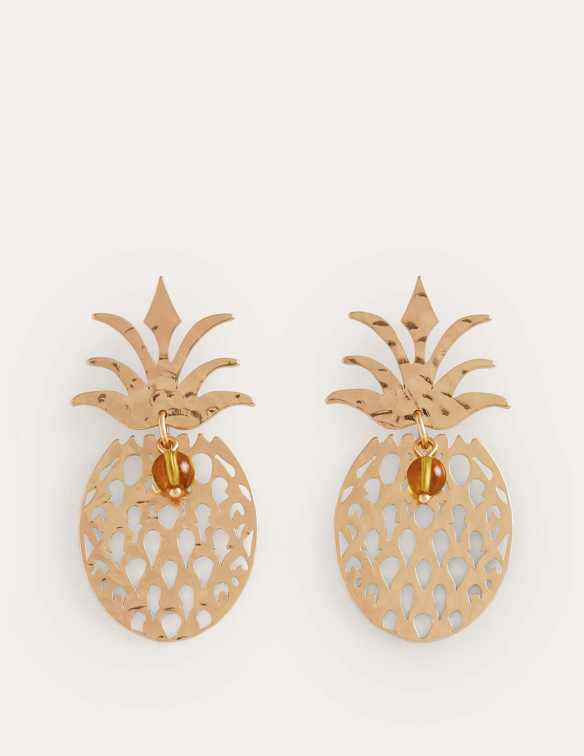 Metall-Ohrringe mit Cut-out-Ananas - Image 2
