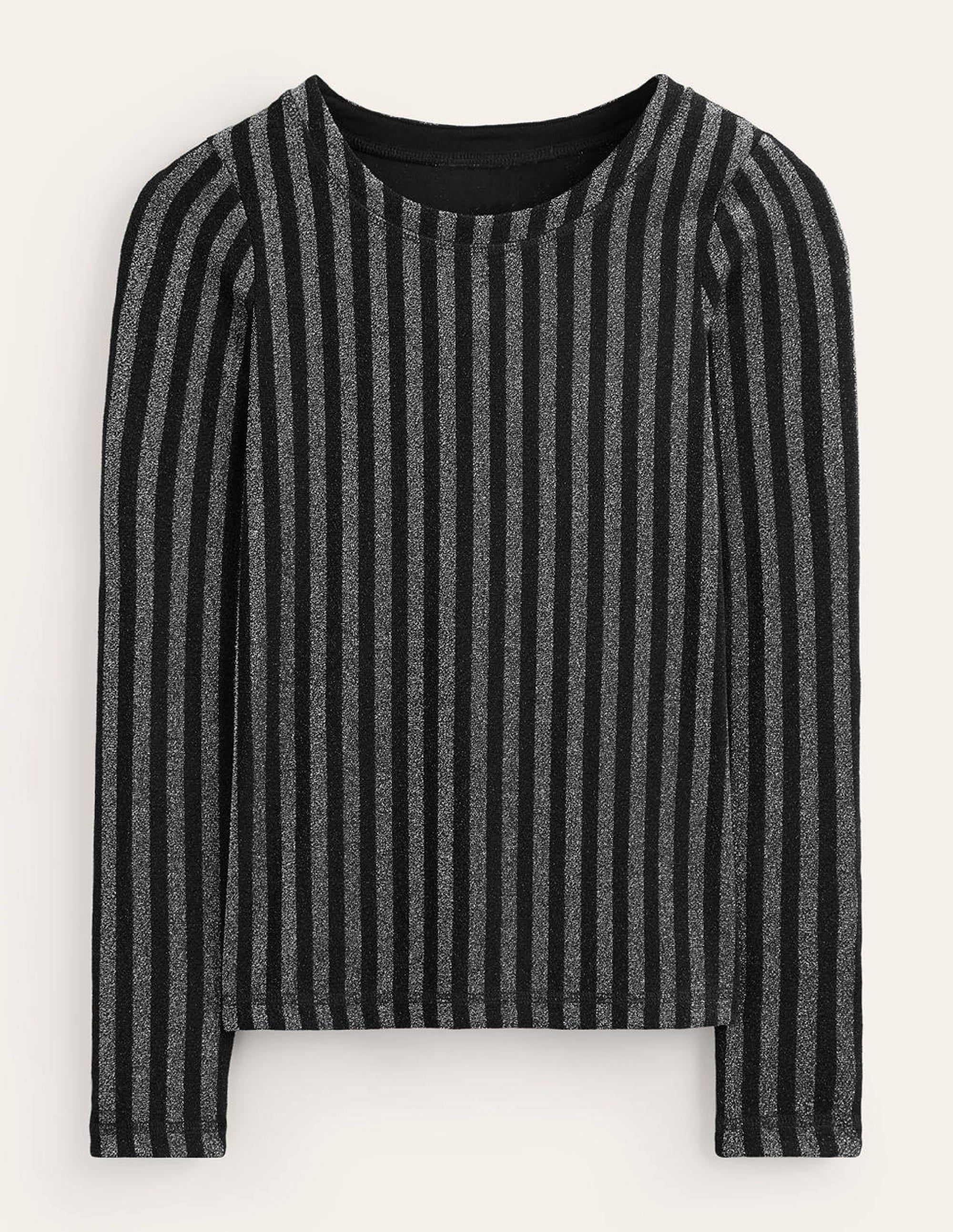 Mia Metallic-Oberteil-Schwarz, Silber - Image 5