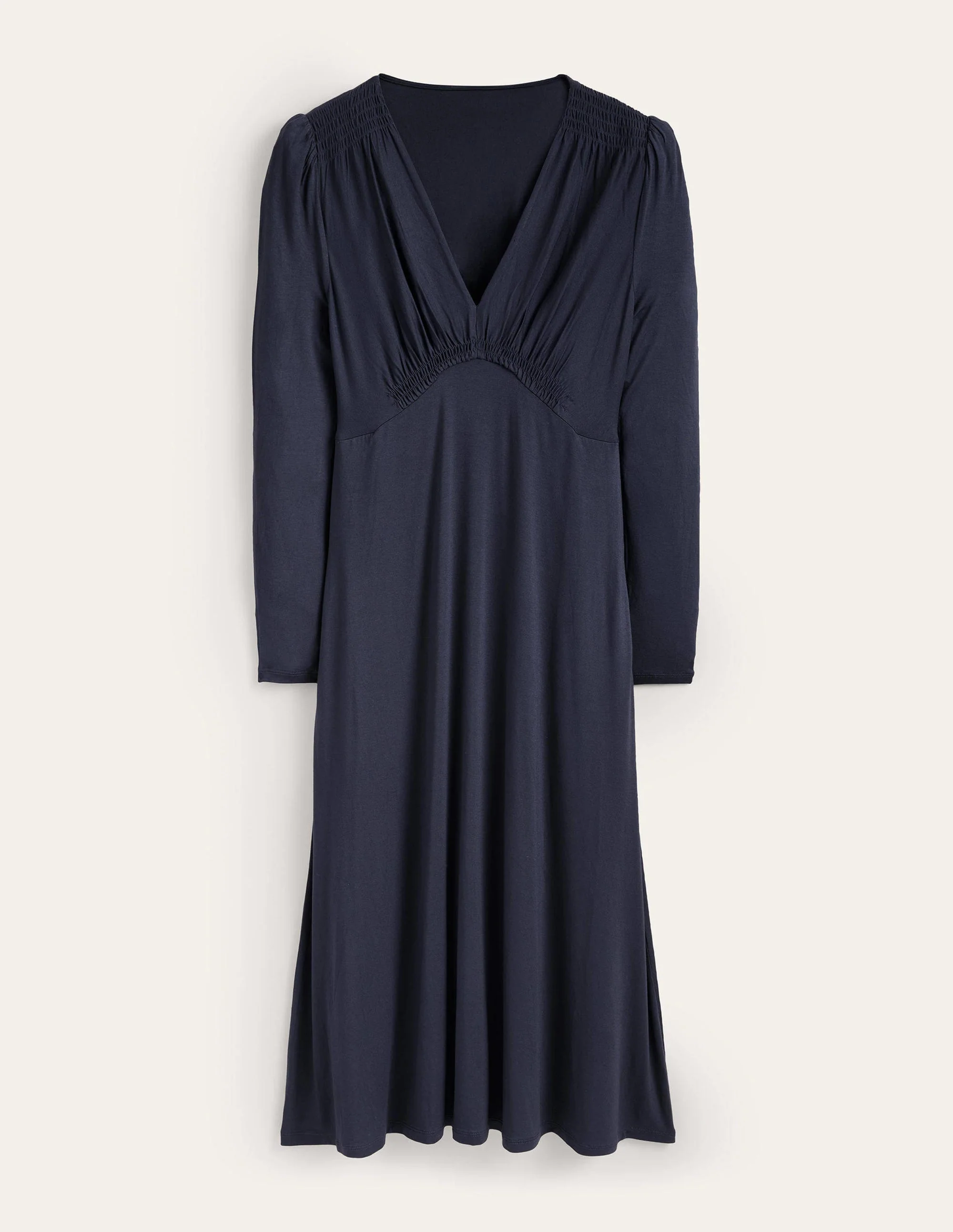 Midi-Teekleid aus Jersey-Marineblau - Image 6