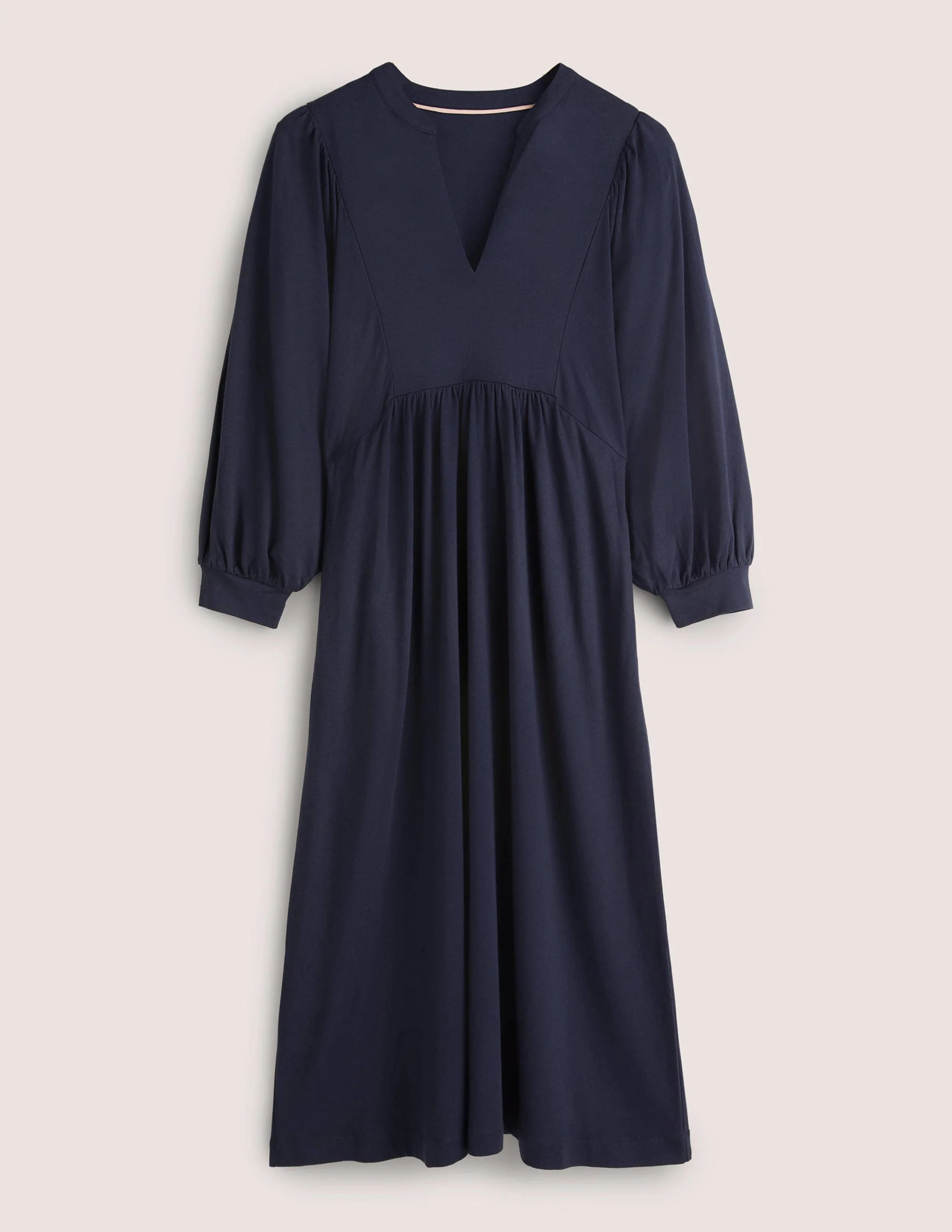 Midikleid aus Jersey-Marineblau - Image 6