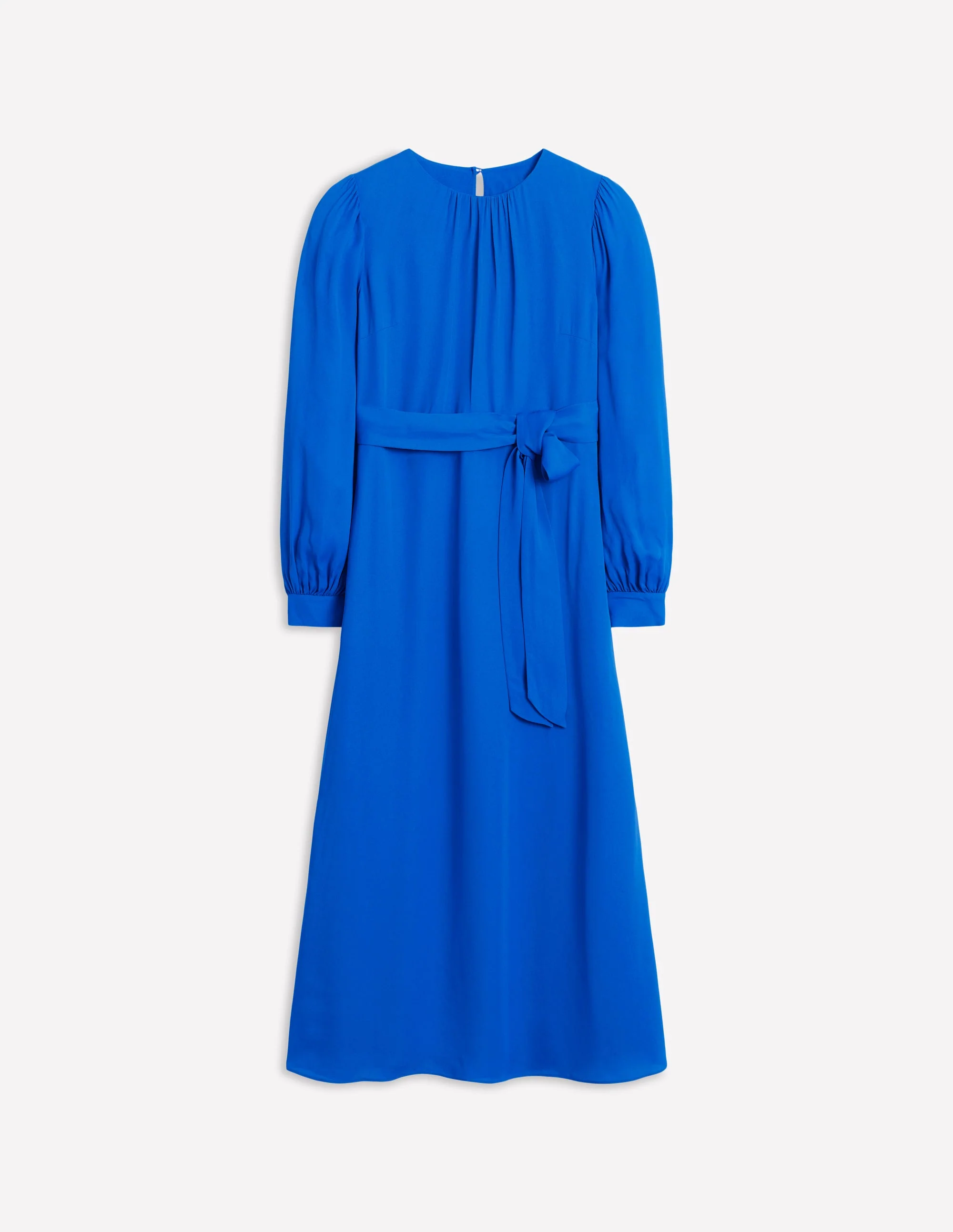 Midikleid mit Blousonärmeln-Galerie-Blau - Image 6