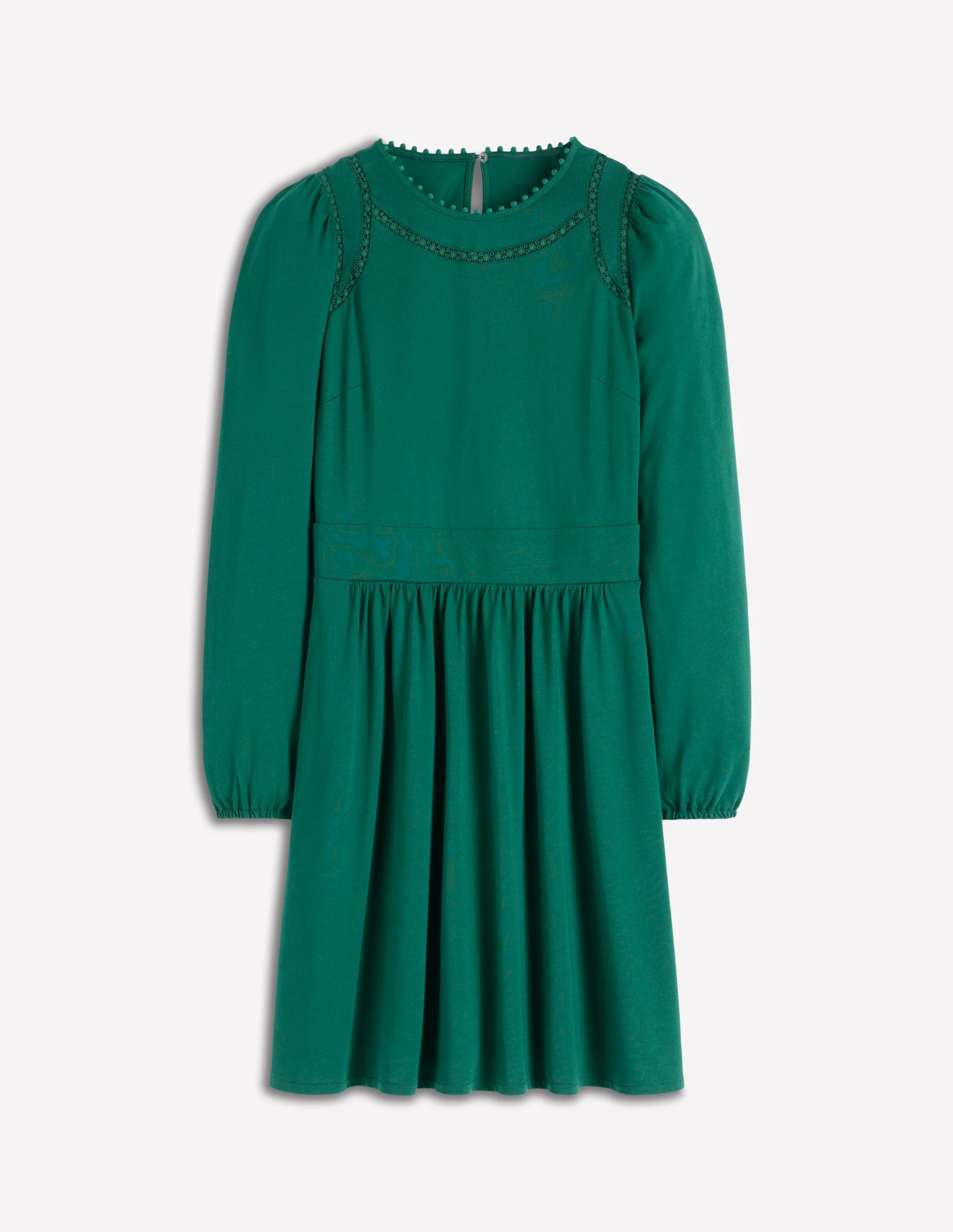 Mila Kurzes Jerseykleid-Dunkles Smaragdgrün - Image 5