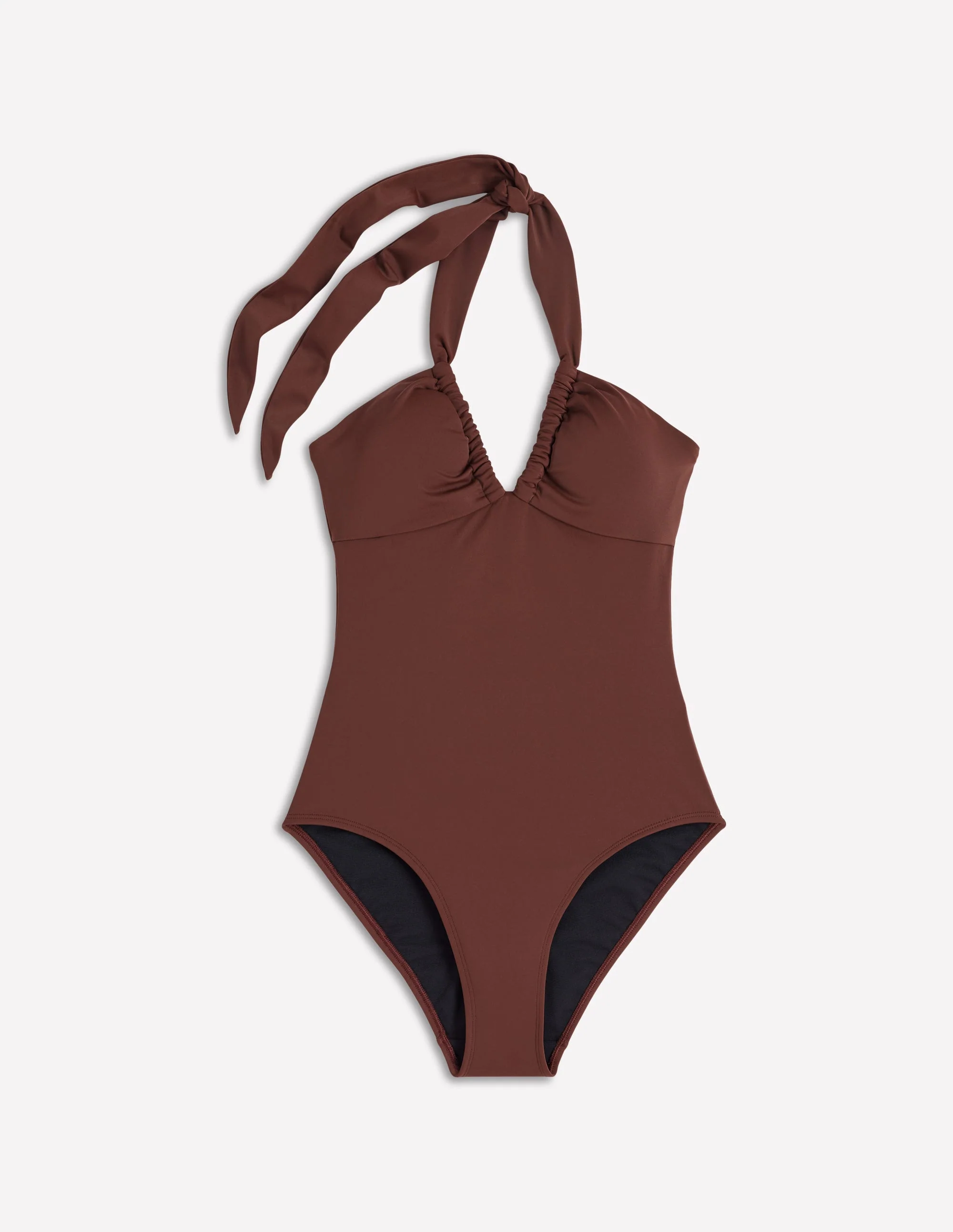 Minori Neckholder-Badeanzug zum Binden-Zimt - Image 5