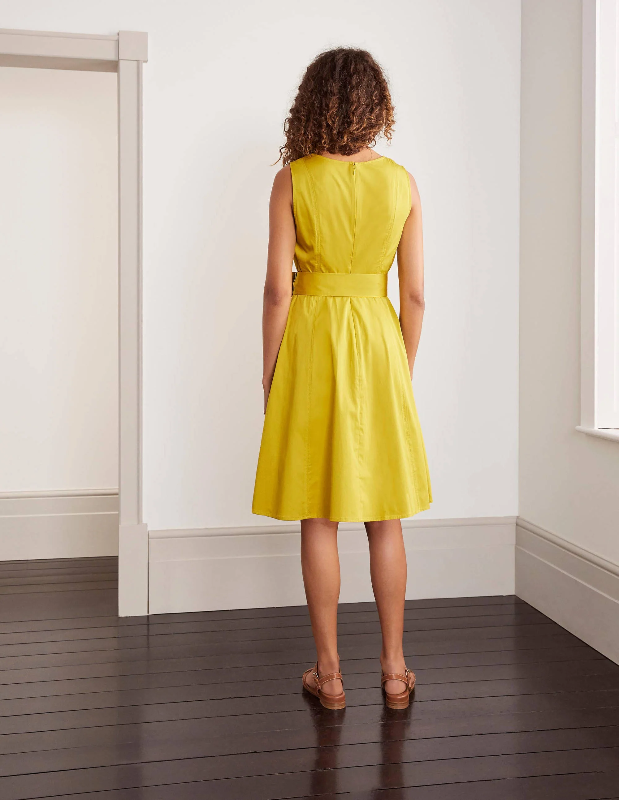 Mischa Kleid mit Gürtel-Schwefelgelb - Image 2