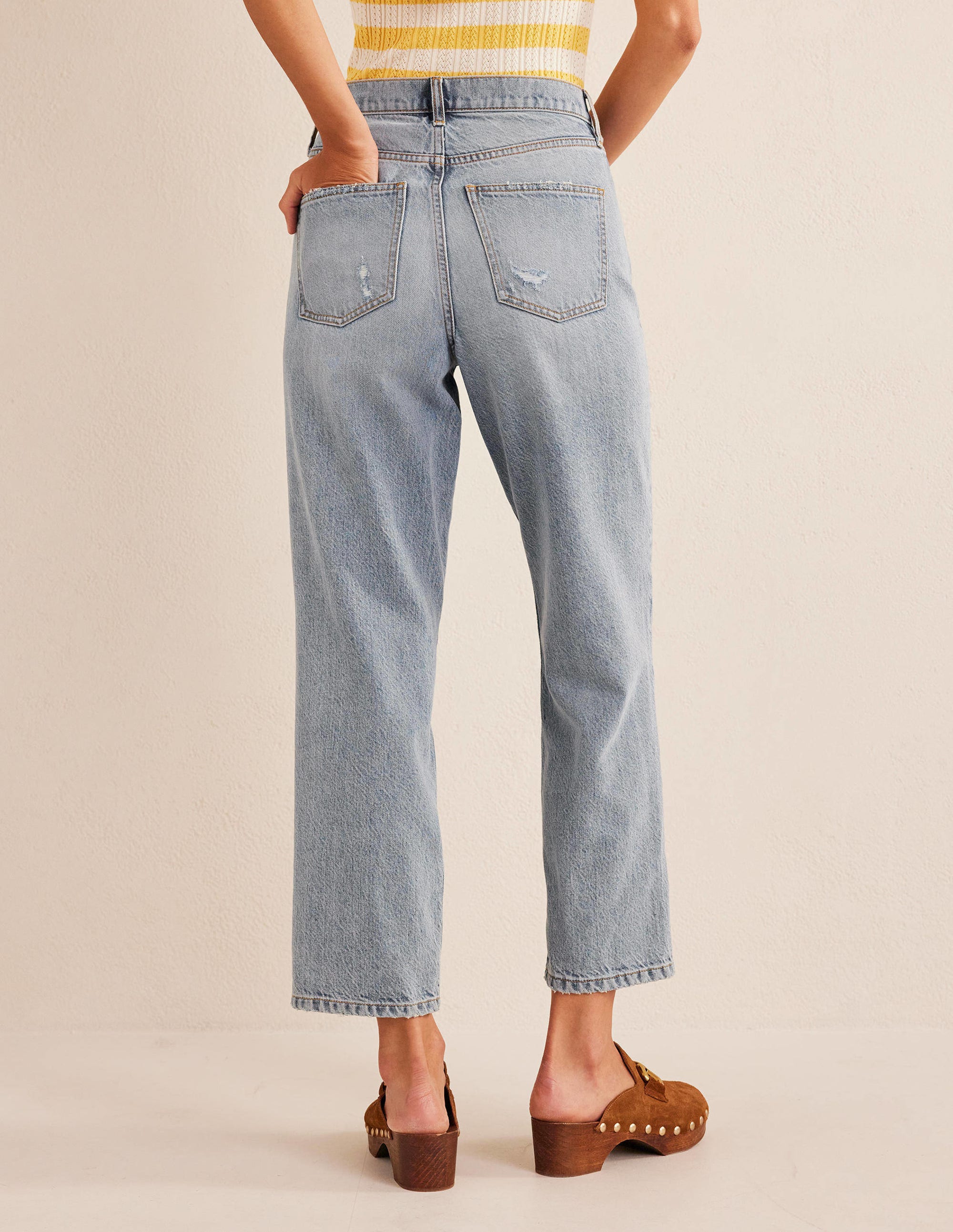 Mittelhohe, lockere Jeans-Mittlere Waschung - Image 3