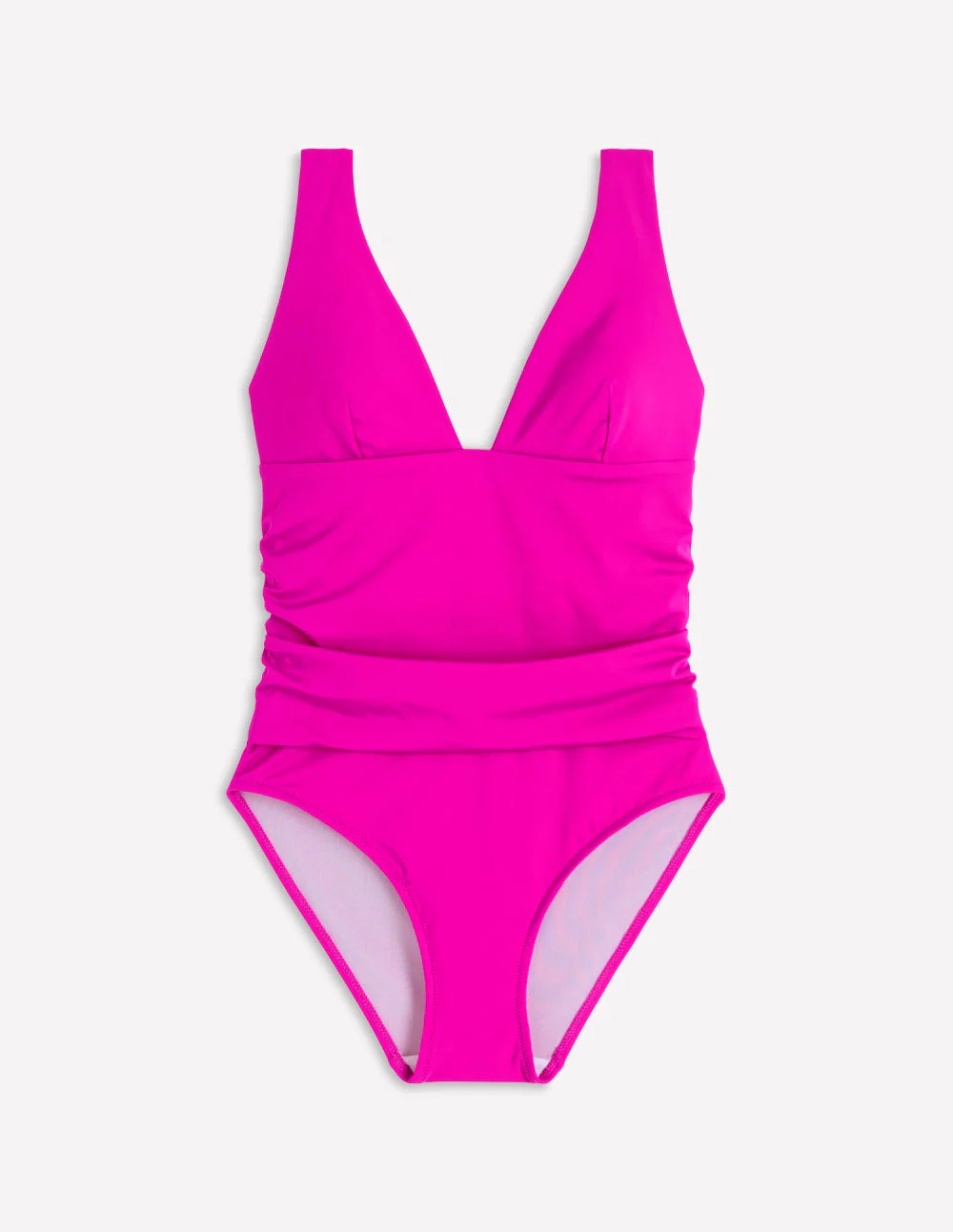Mykonos Badeanzug mit tiefem V-Ausschnitt-Helles Fuchsia - Image 6