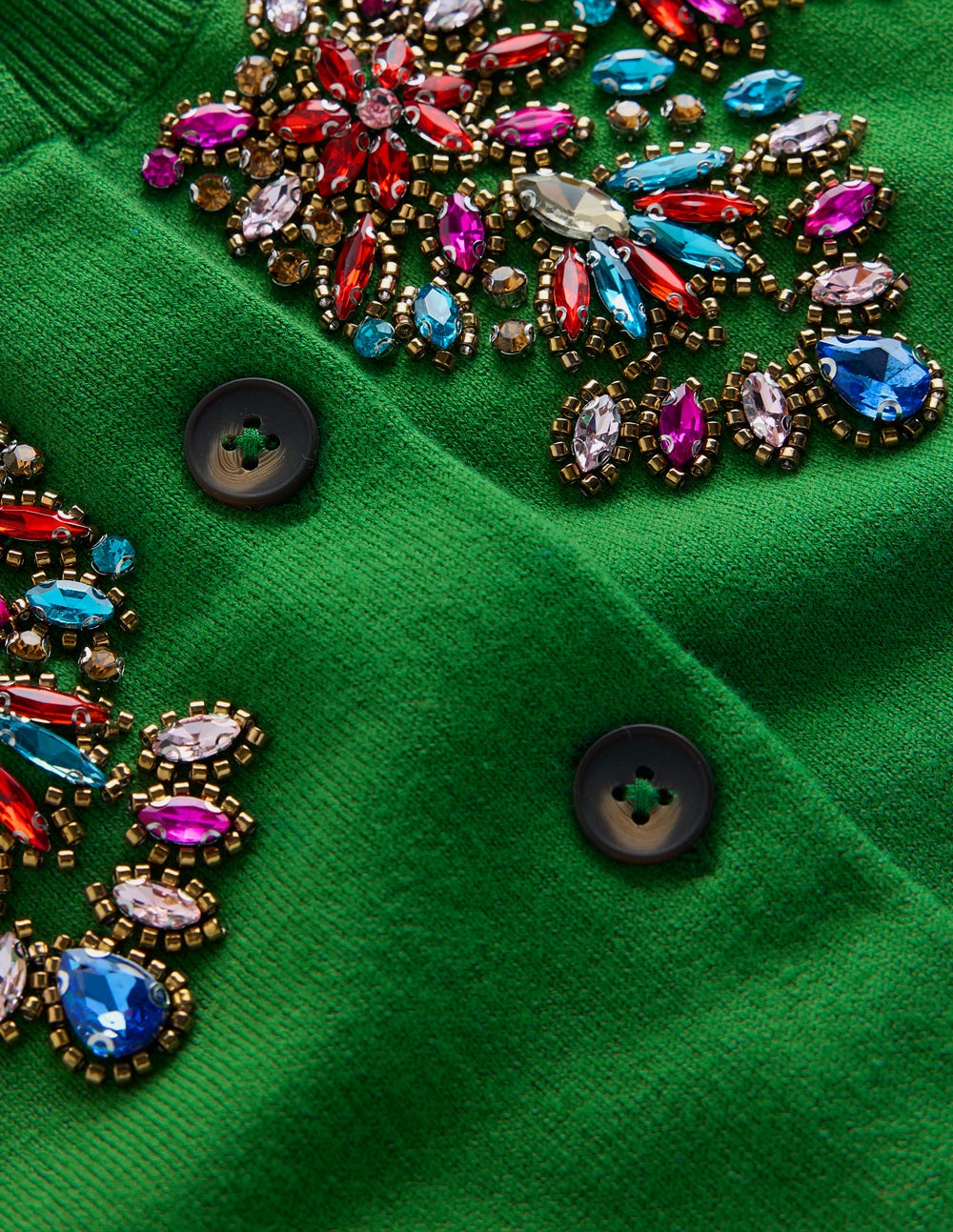 Nadia Verzierte Strickjacke-GRÜN - Image 6