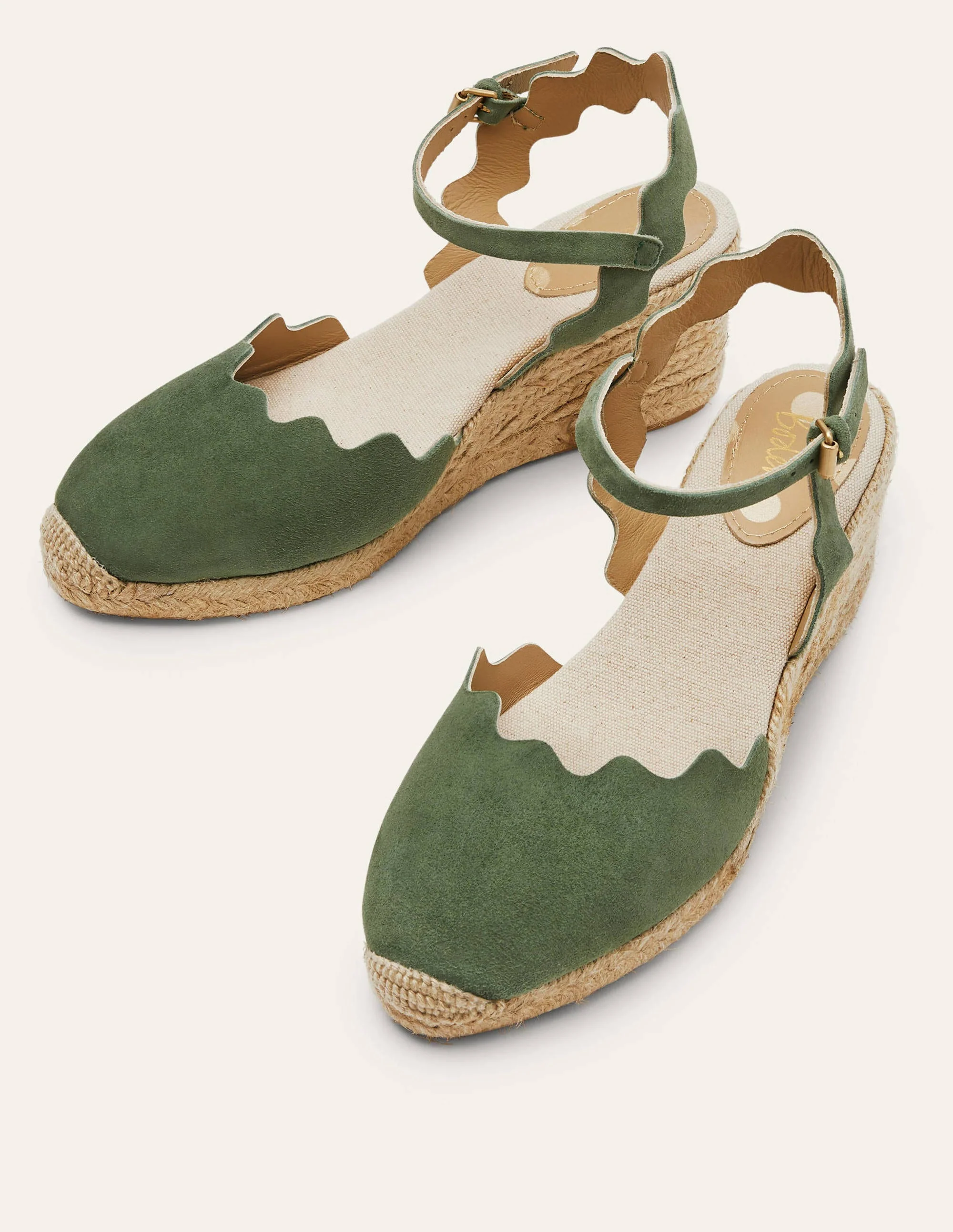 Nadine Espadrilles mit Keilabsatz-Erlengrün