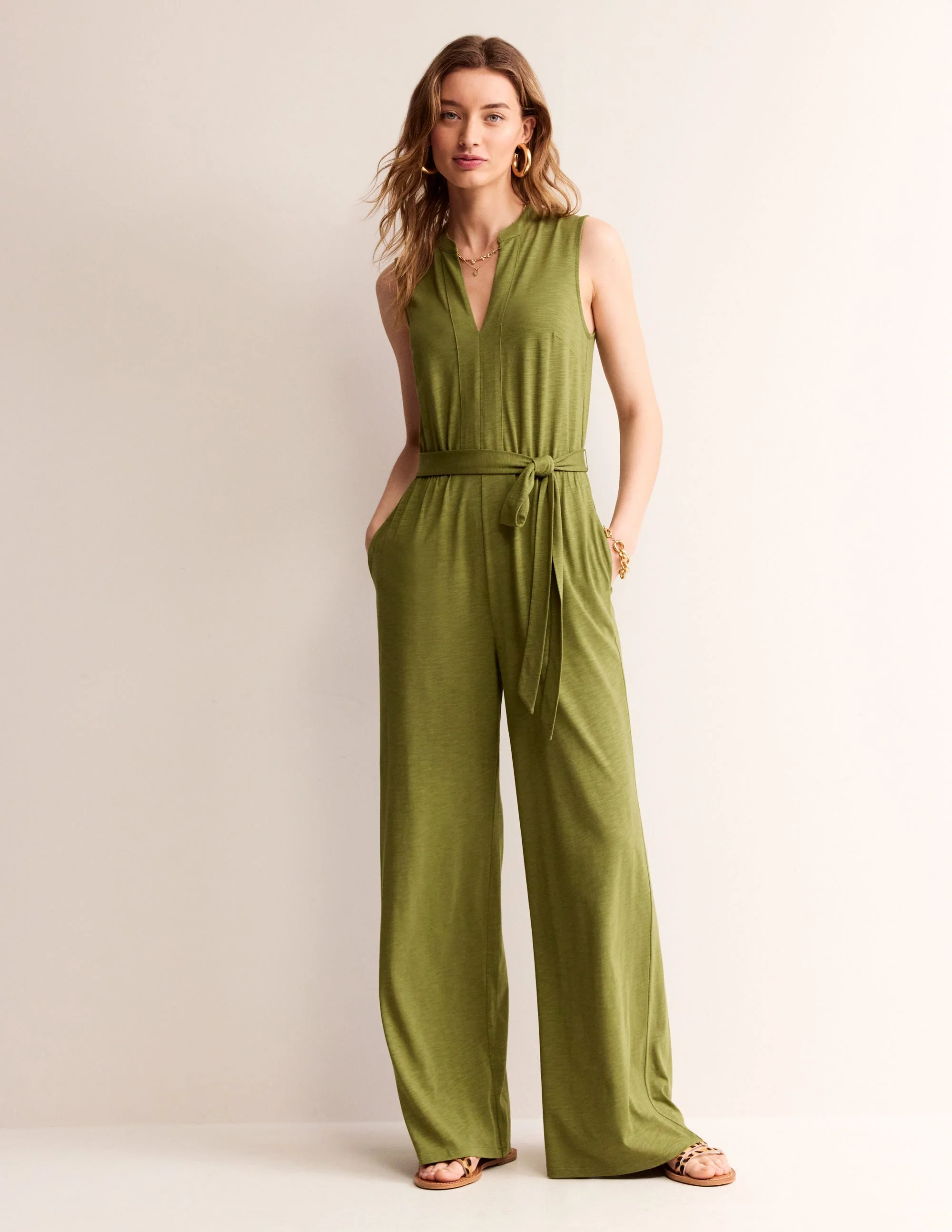 Naomi Jersey-Jumpsuit mit gekerbtem Ausschnitt-Eintagsfliege - Image 2