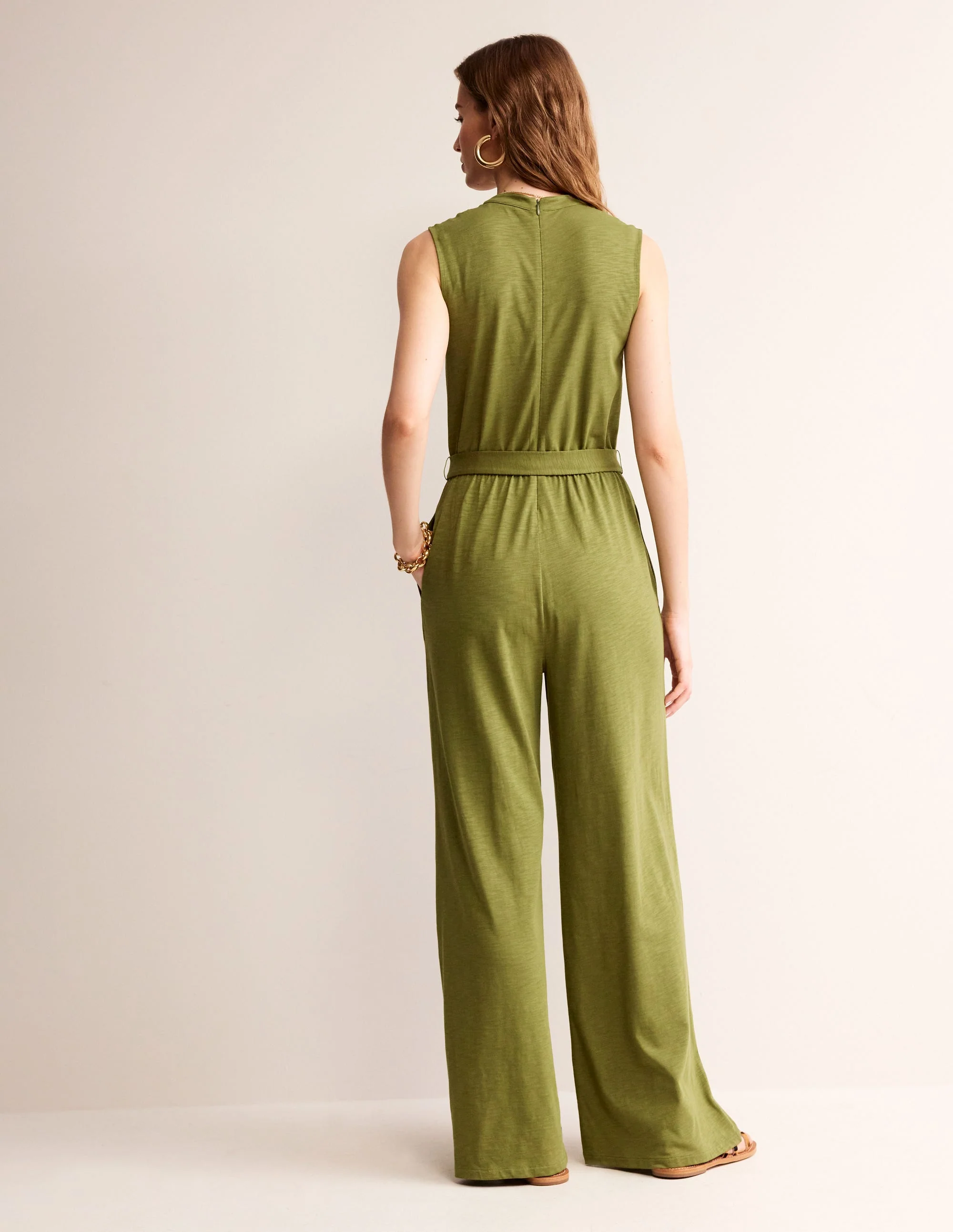 Naomi Jersey-Jumpsuit mit gekerbtem Ausschnitt-Eintagsfliege - Image 4